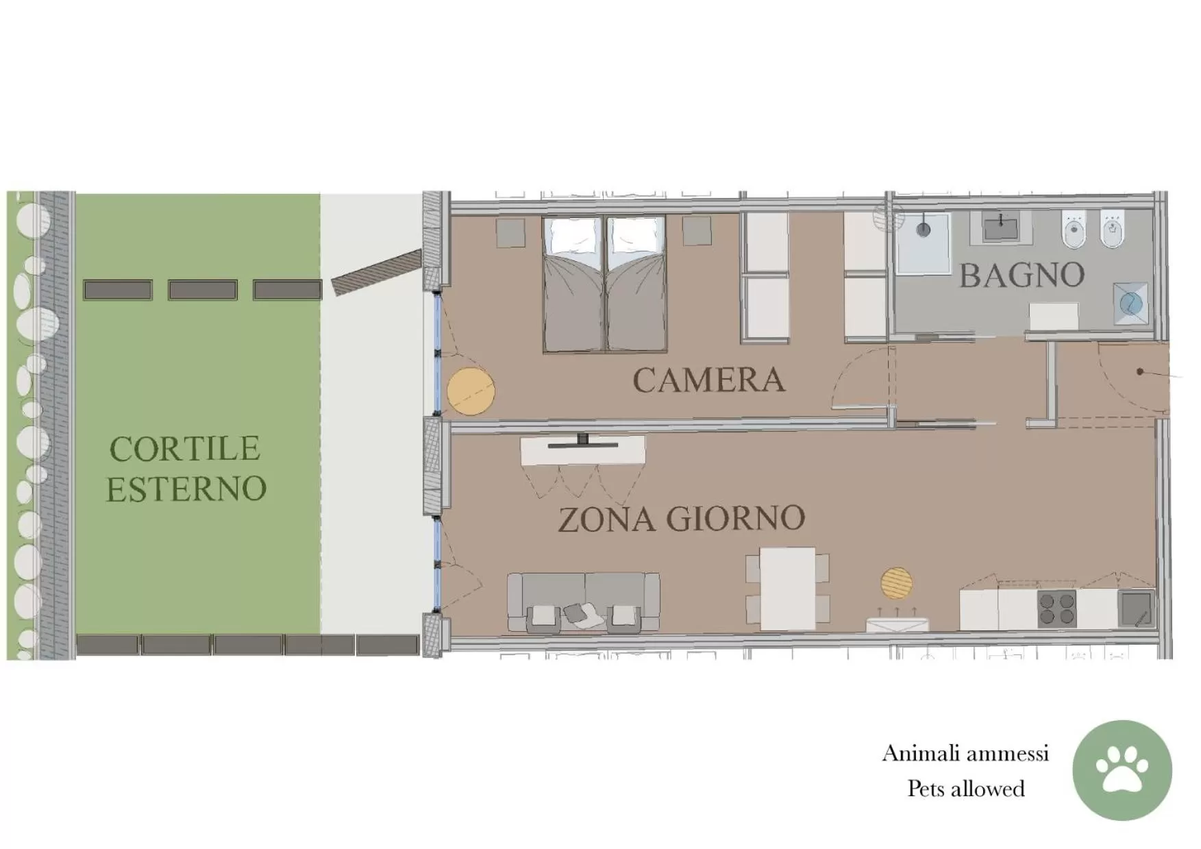 Floor plan in Aldeia Bianca Village