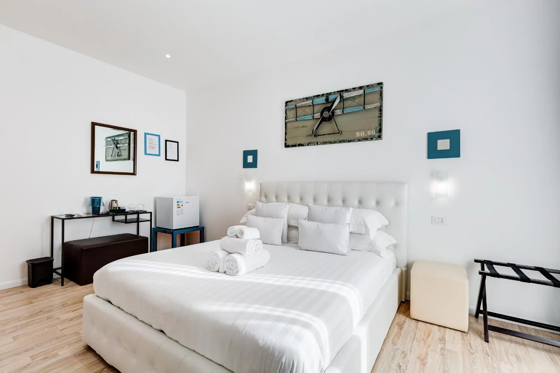 Bed in Ripetta Central Suites