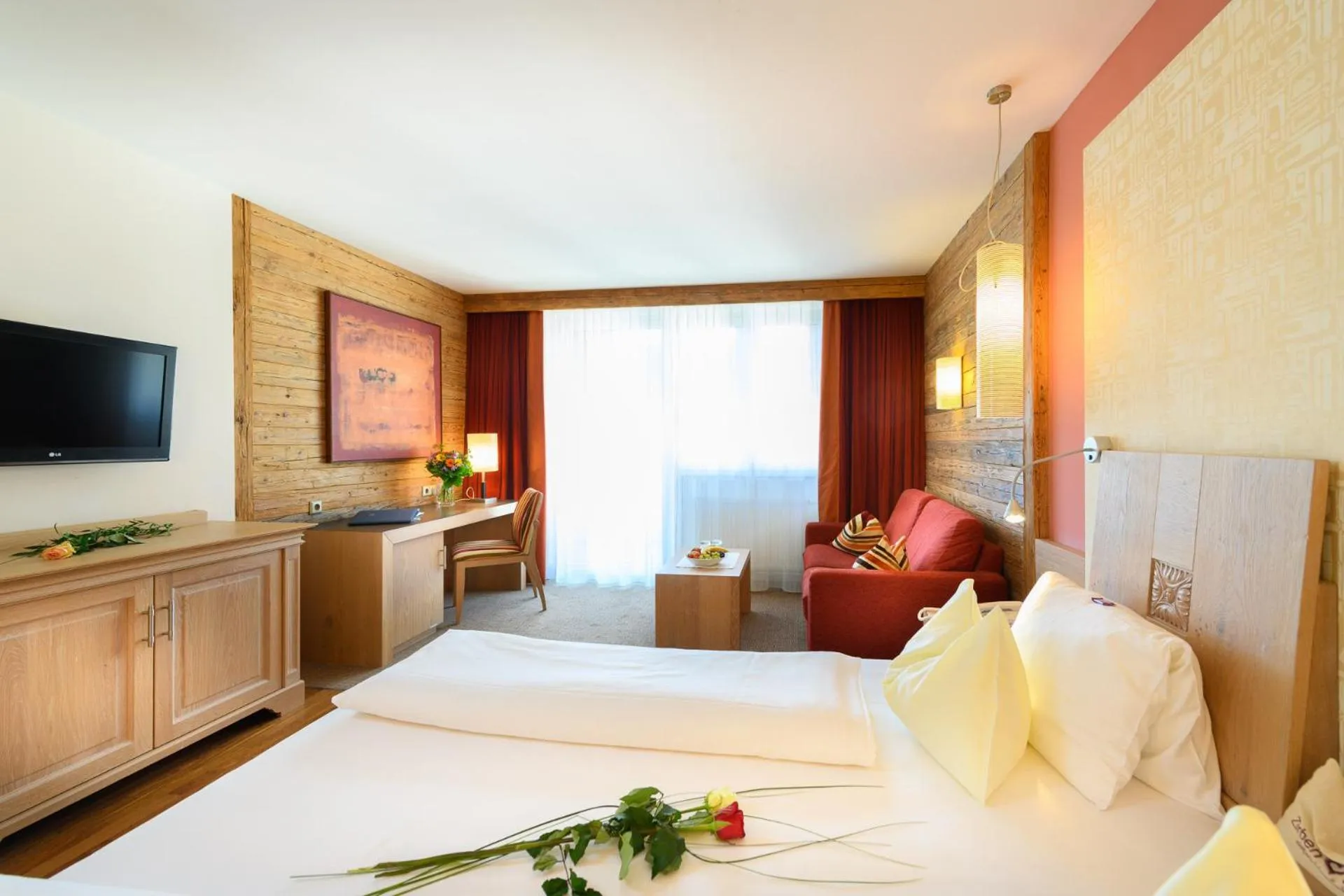 Bedroom, Bed in Wellnesshotel Schönruh - Adults only