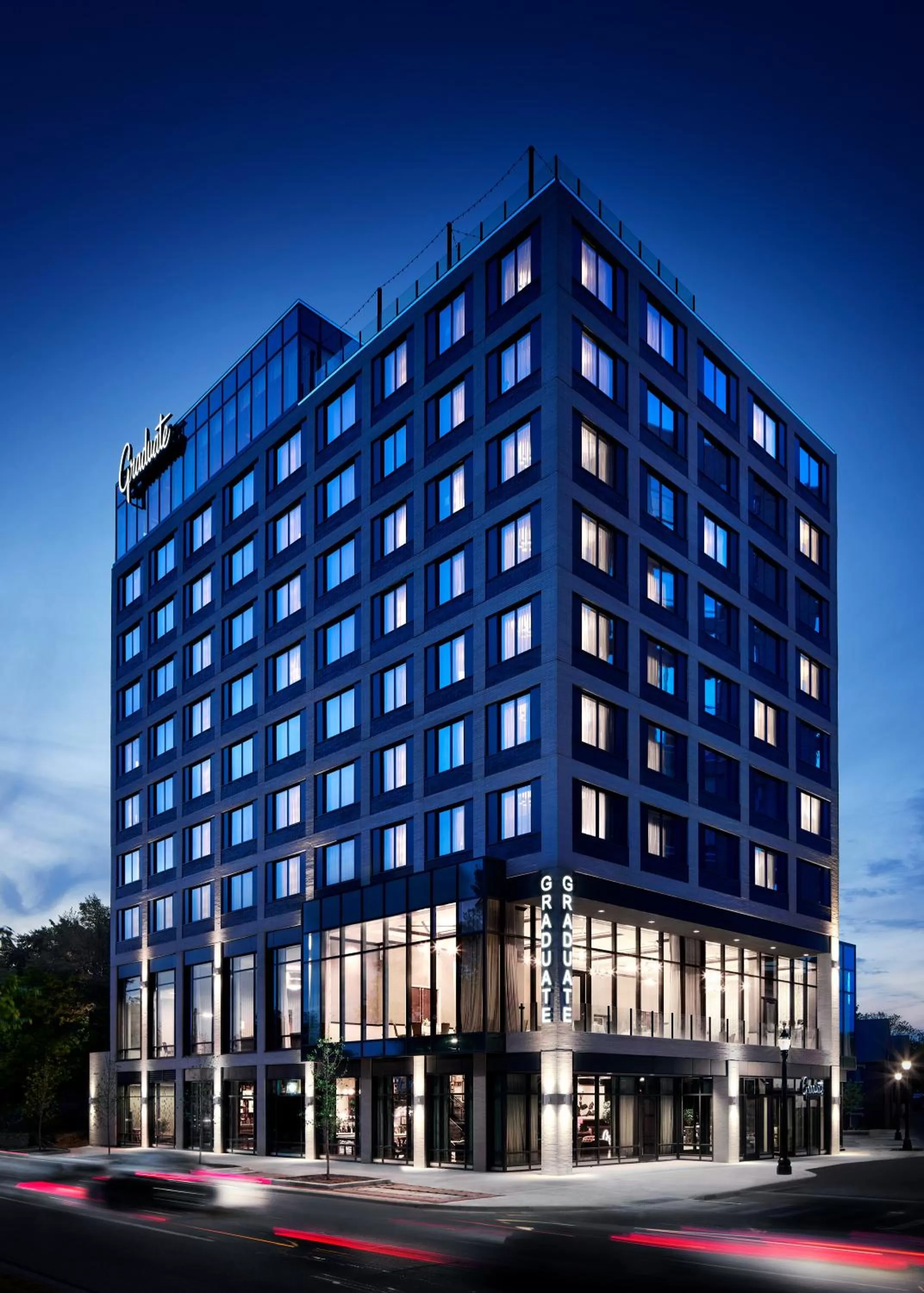 Facade/entrance in Graduate by Hilton East Lansing