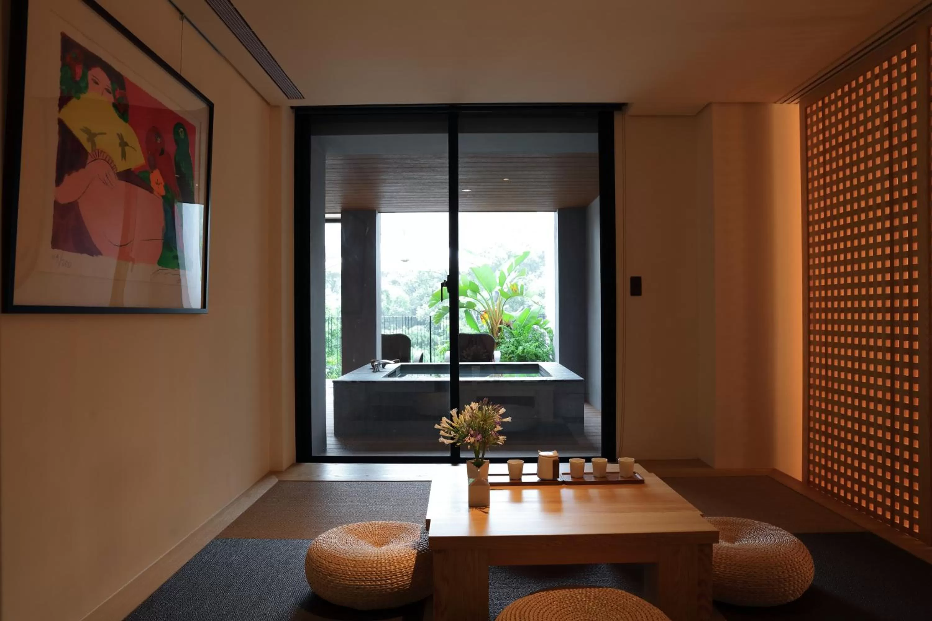 Seating area in Water House