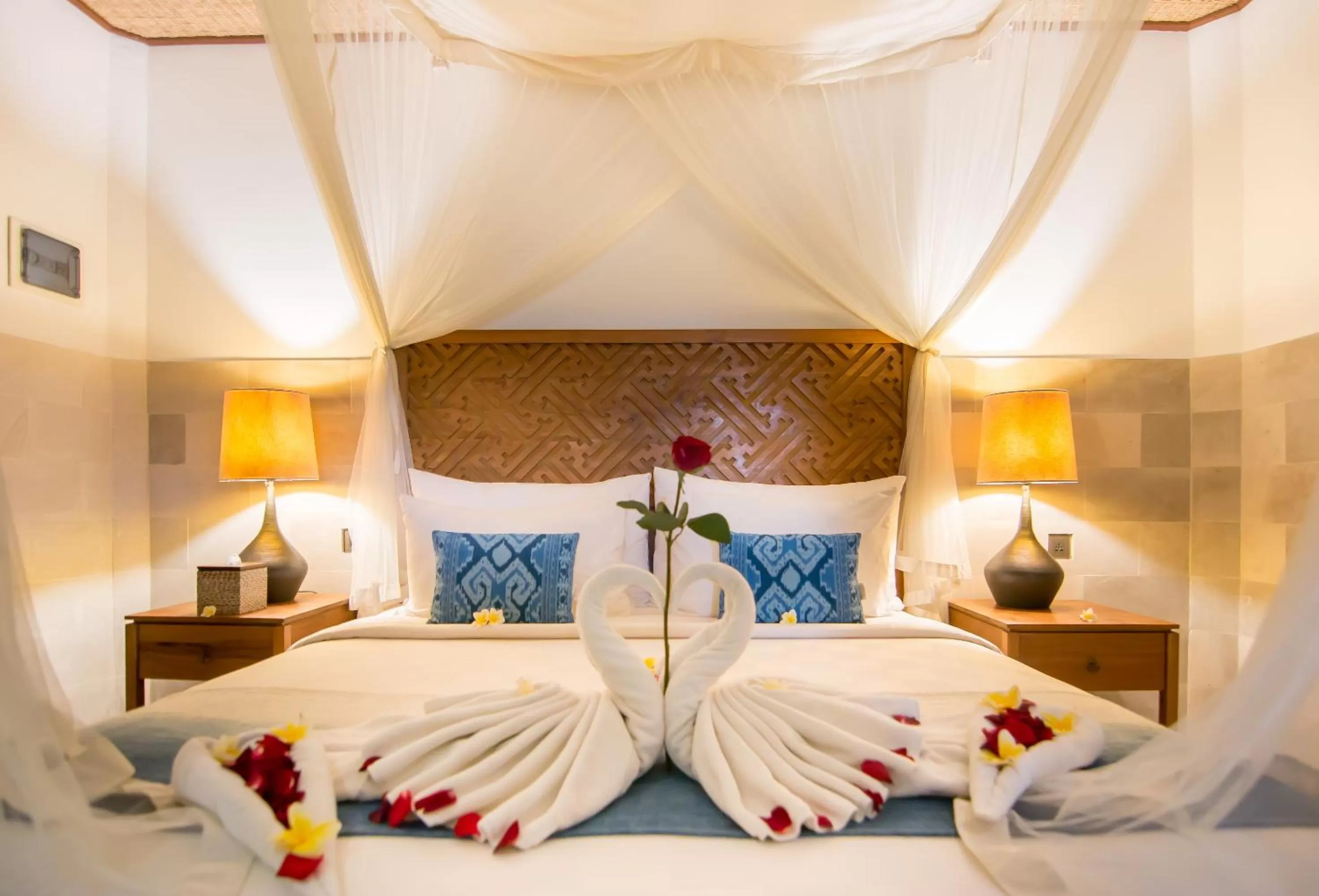 Bedroom, Bed in Ulun Ubud Resort - CHSE Certified