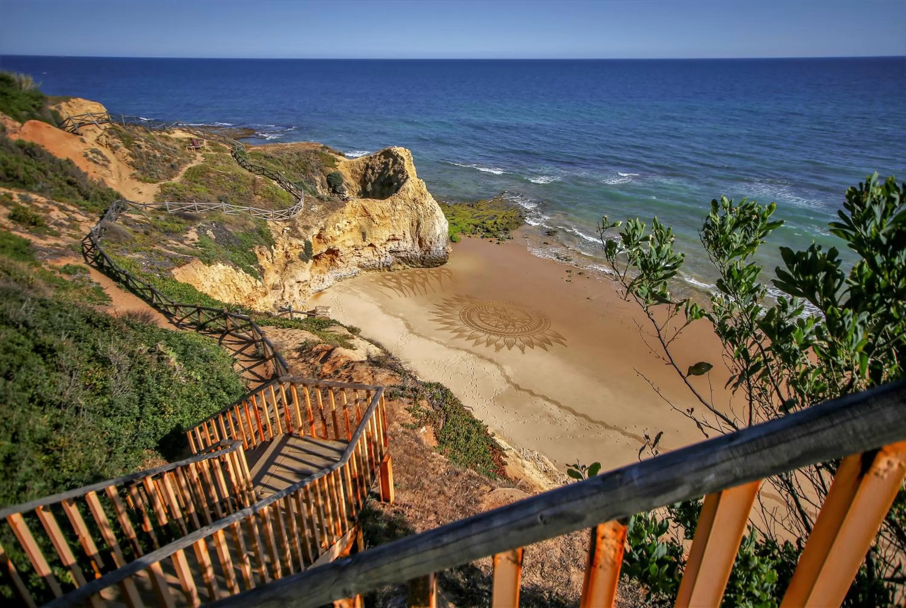 Beach in Aquamar Albufeira Aparthotel