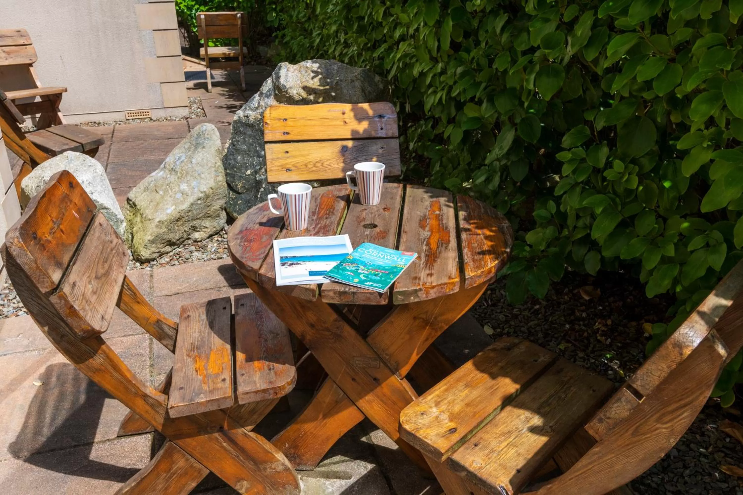 Patio in Porth Veor Manor Villas & Apartments