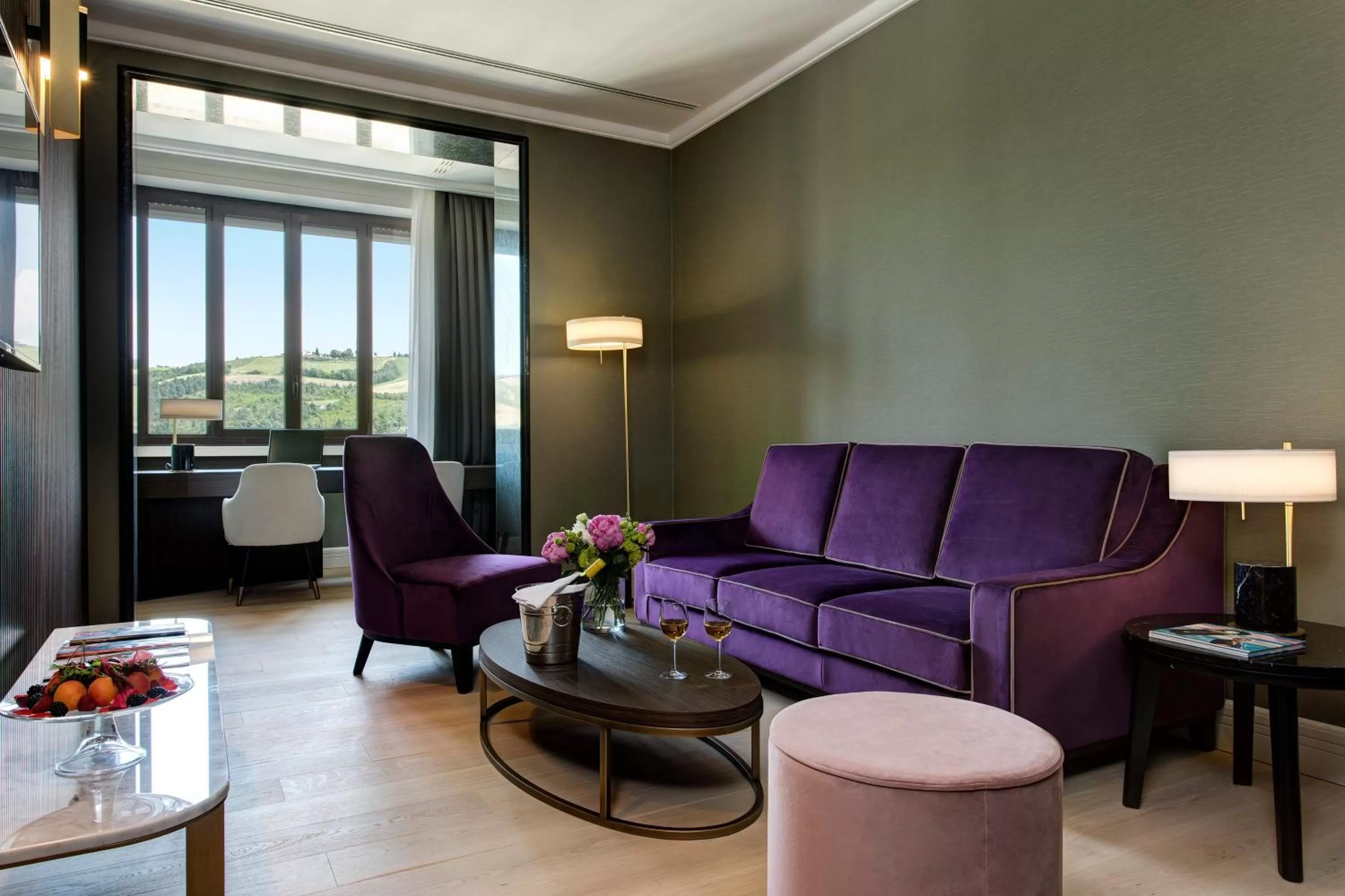 Living room in Grand Hotel Castrocaro Longlife Formula