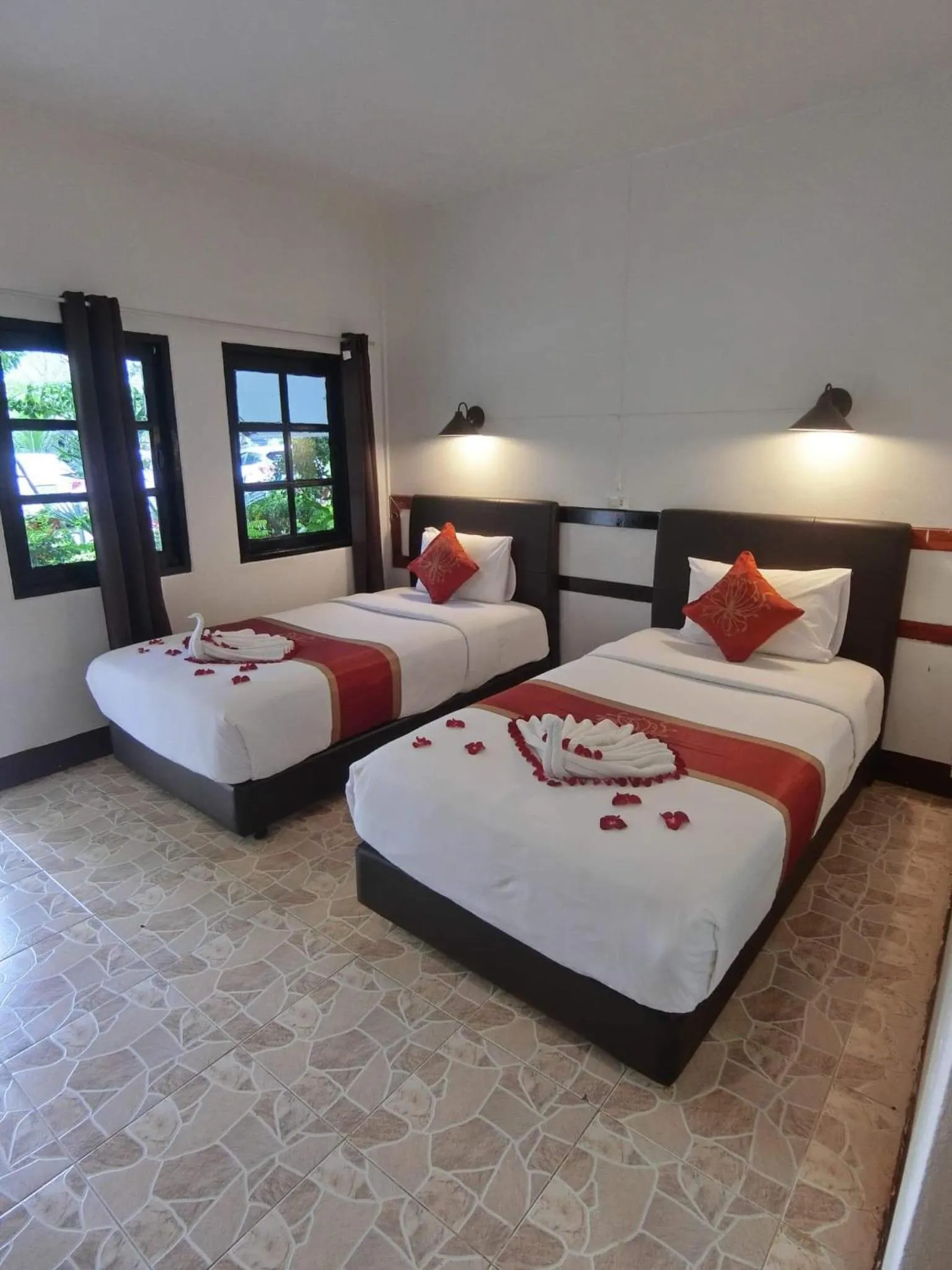 Bed in The Krabi Forest Homestay