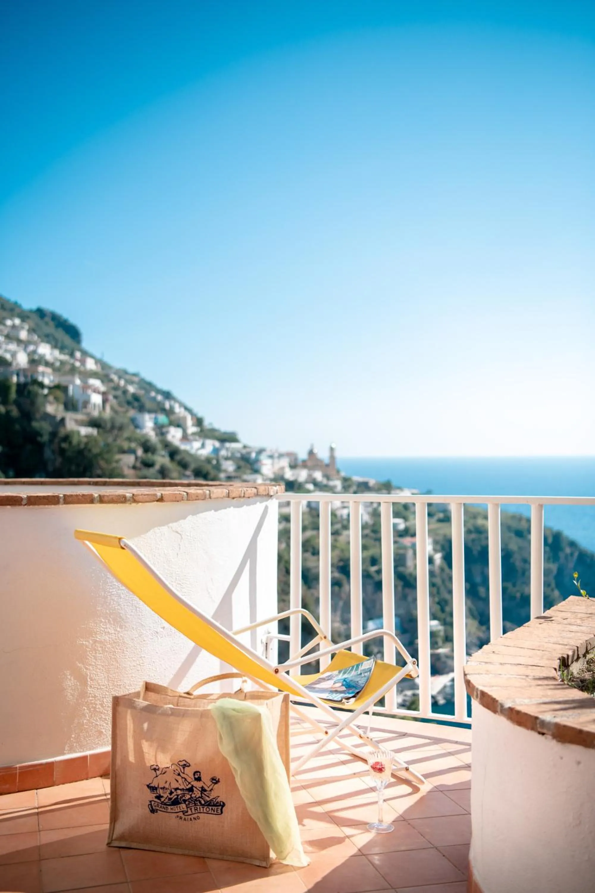 Patio in Grand Hotel Tritone