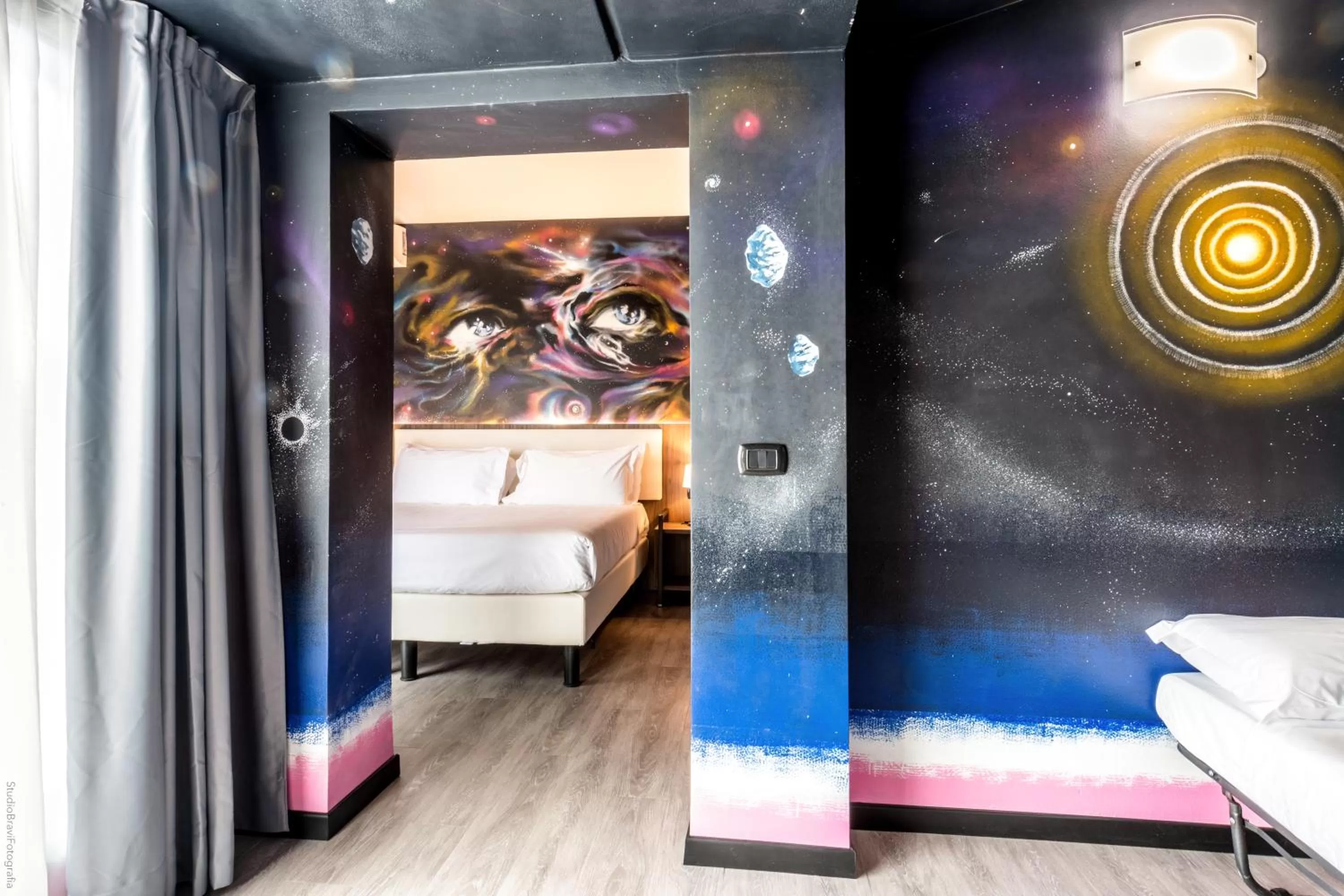 Bed in Muraless Art Hotel - WorldHotels Crafted