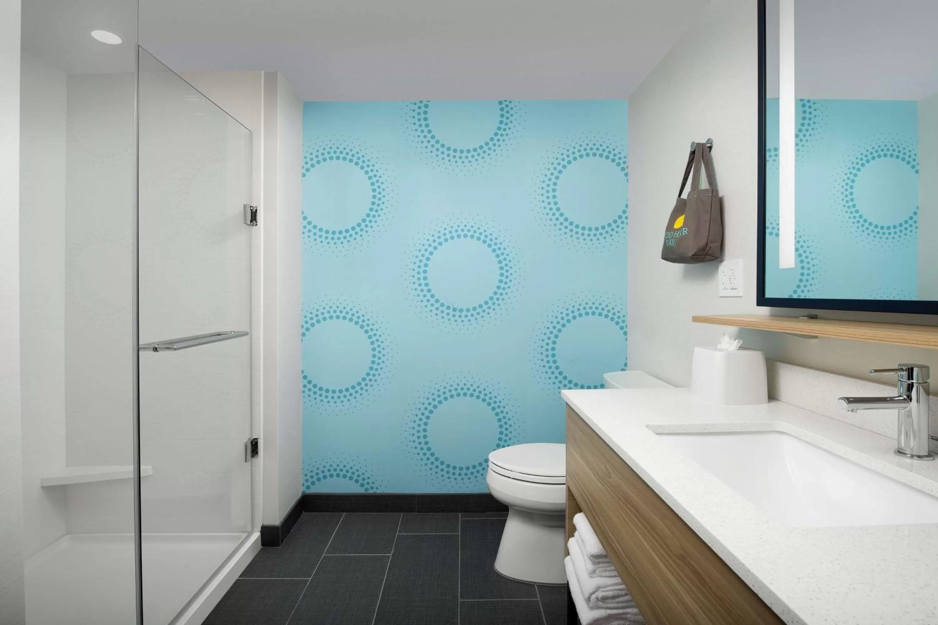 Shower in Tru By Hilton Miami Airport South Blue Lagoon, Fl