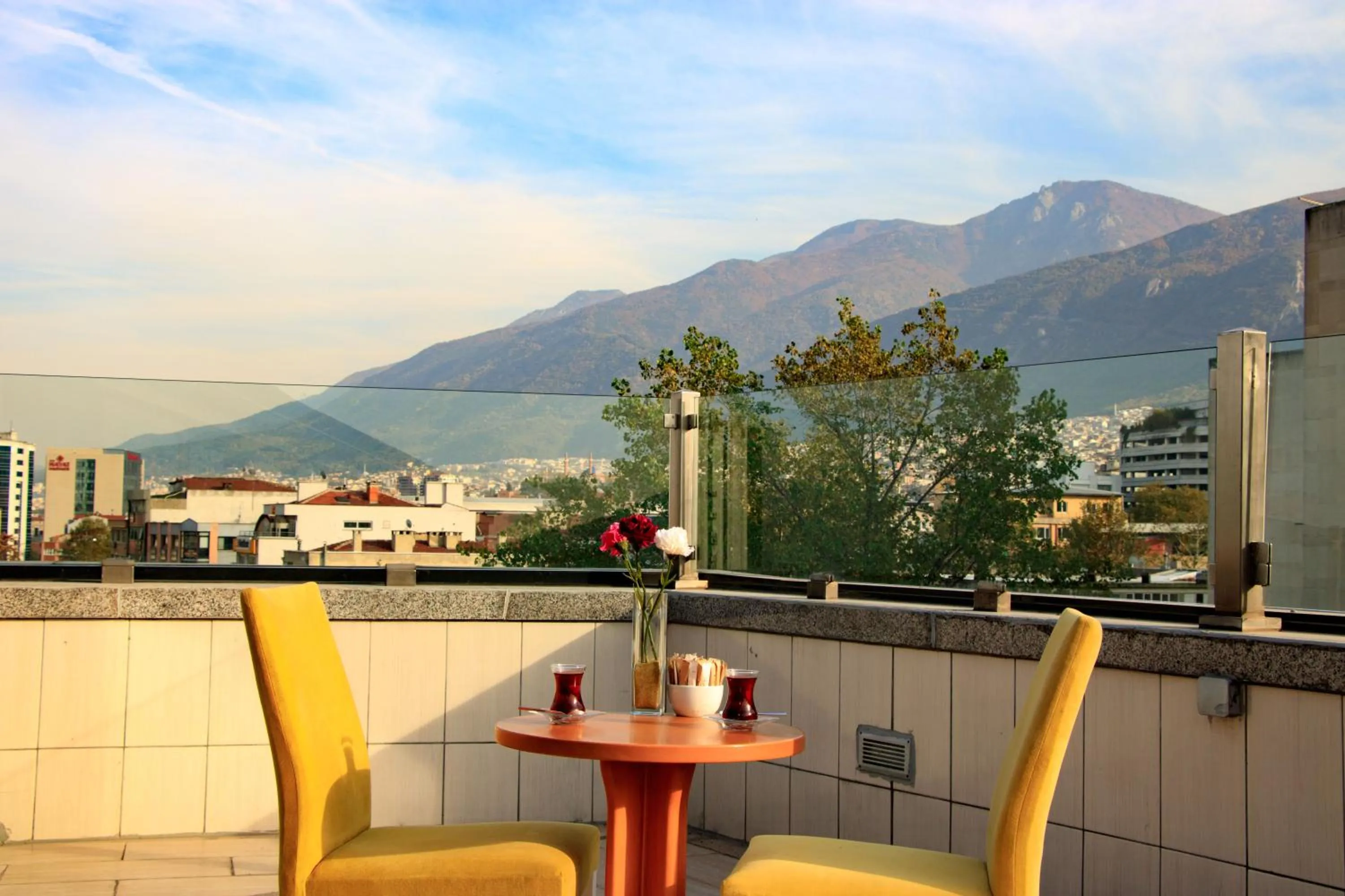 Balcony/Terrace in Burcman Hotel