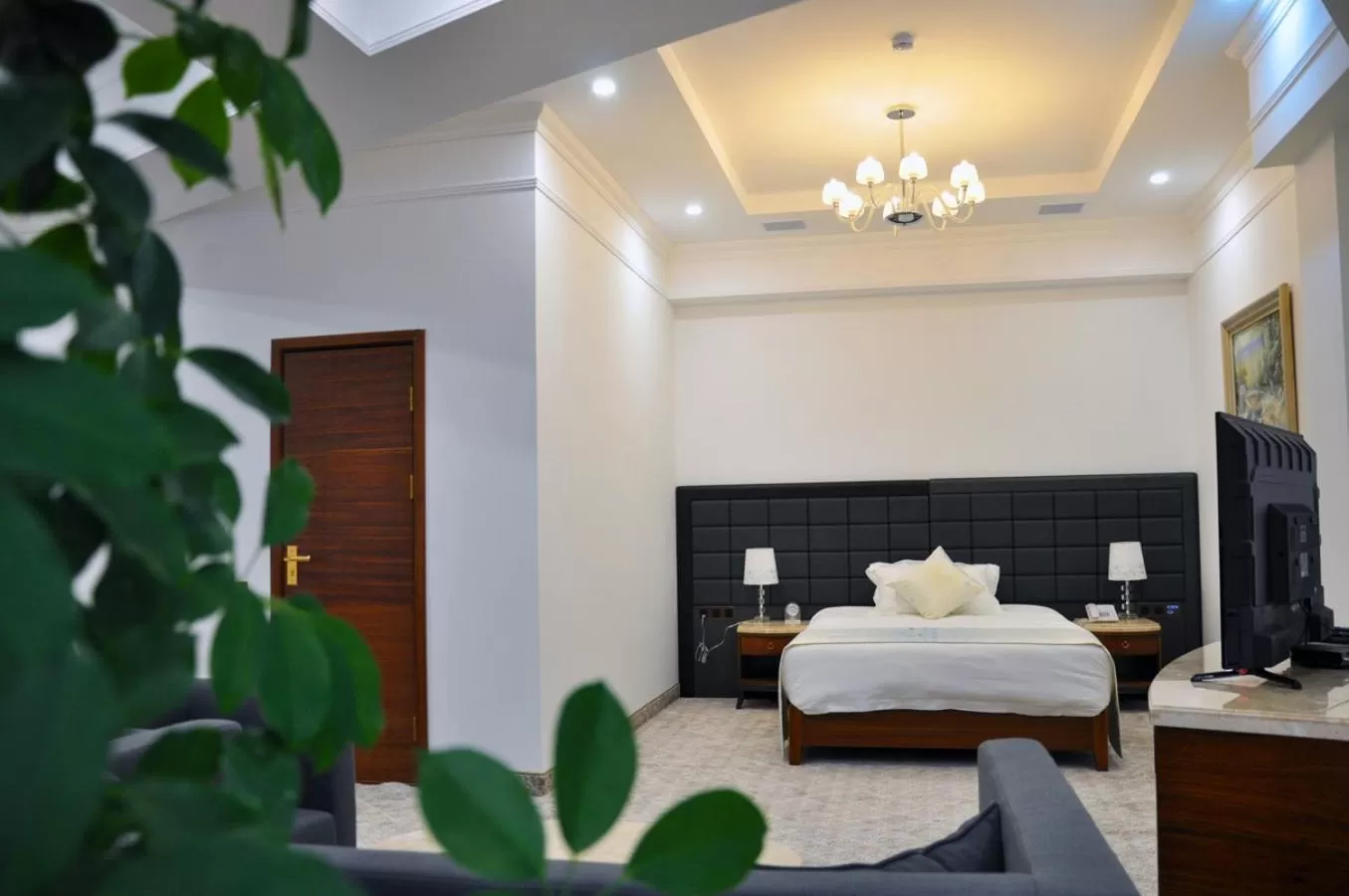 Bed in Parliament Palace Hotel