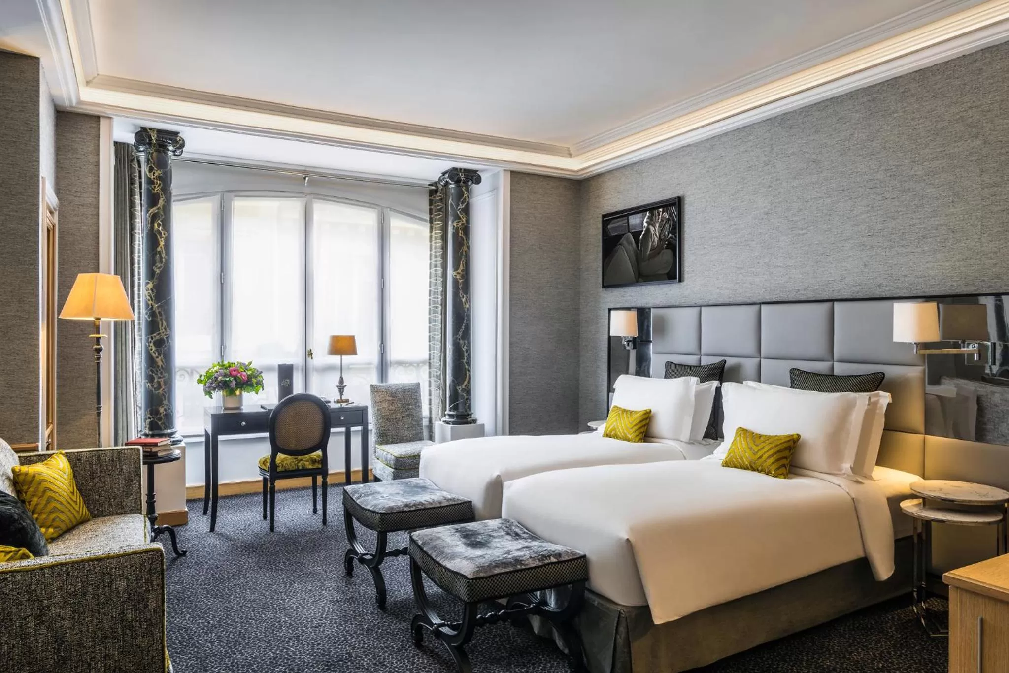 Photo of the whole room, Bed in Sofitel Paris Baltimore Tour Eiffel