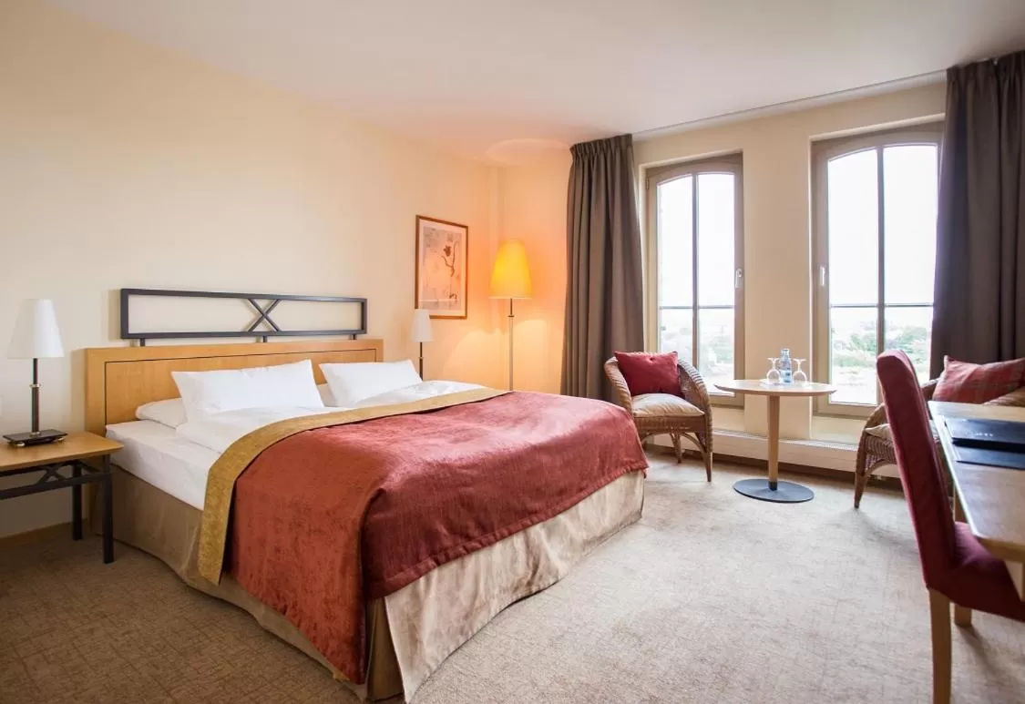 Photo of the whole room, Bed in Hotel Speicher am Ziegelsee