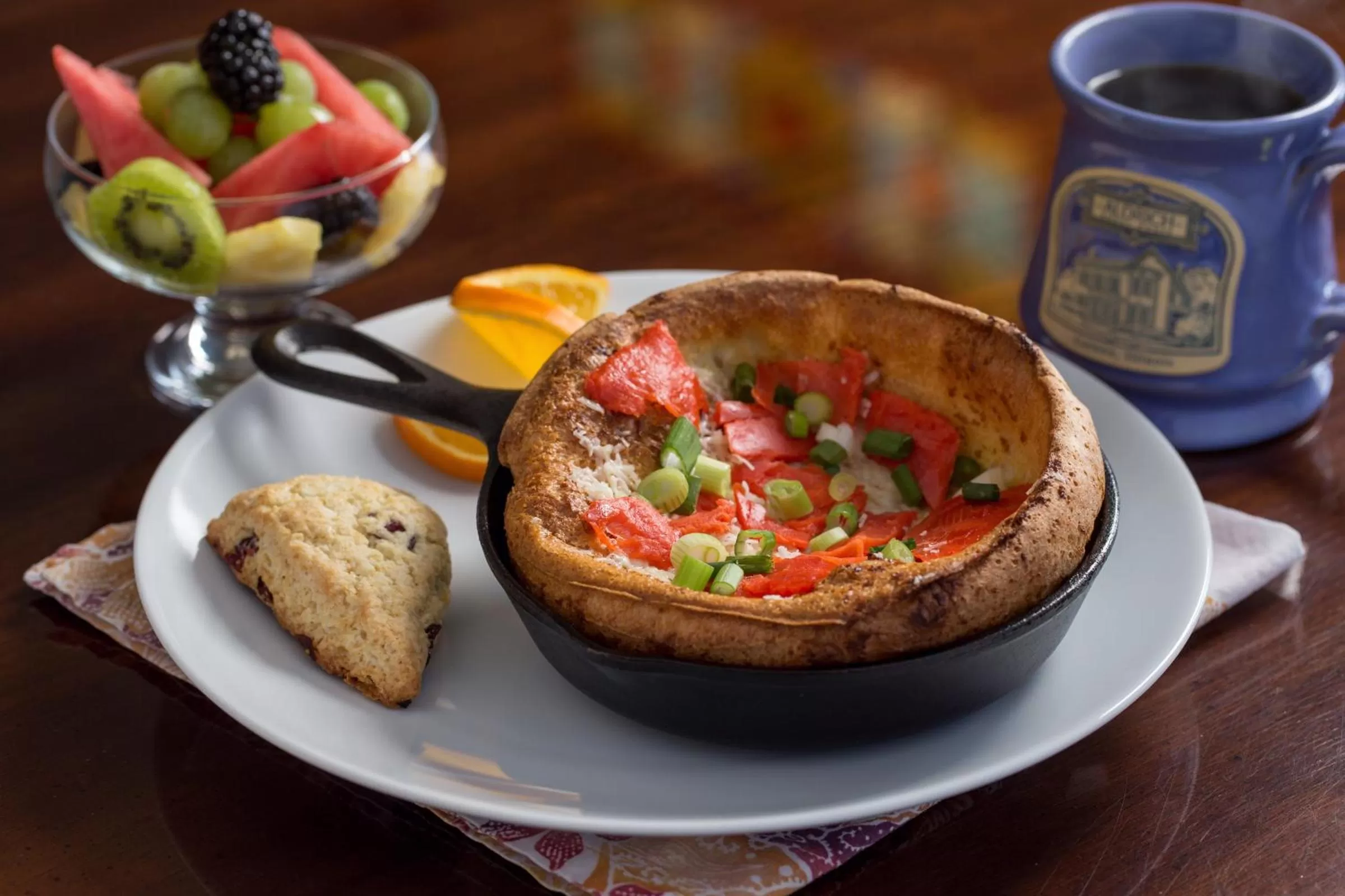 Food close-up in Aldrich Guest House