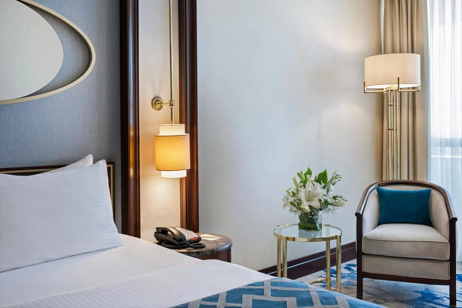 Bed in Elite World Istanbul Taksim