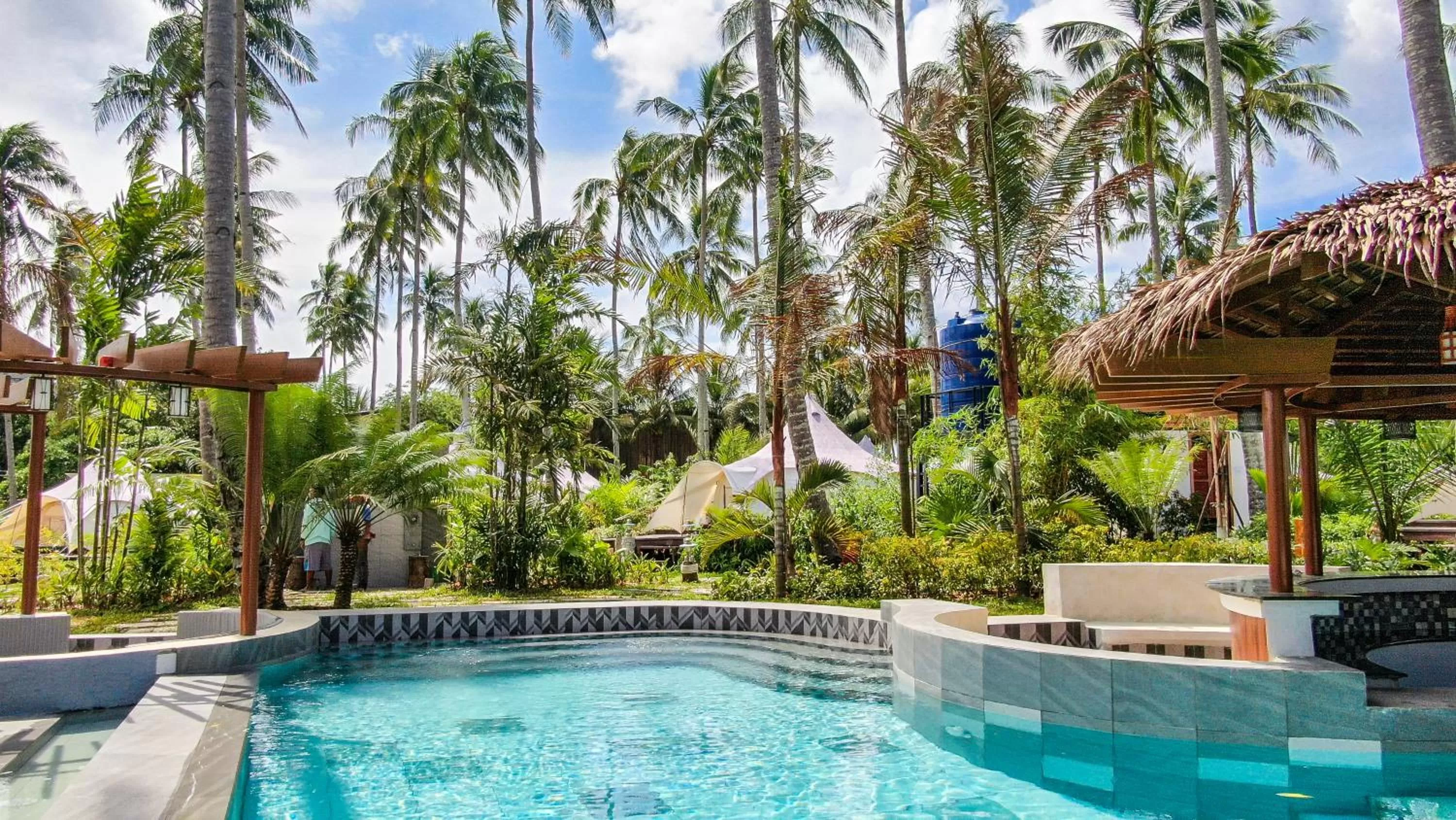 Swimming pool in Nacpan Beach Glamping Managed by H Hospitality Group