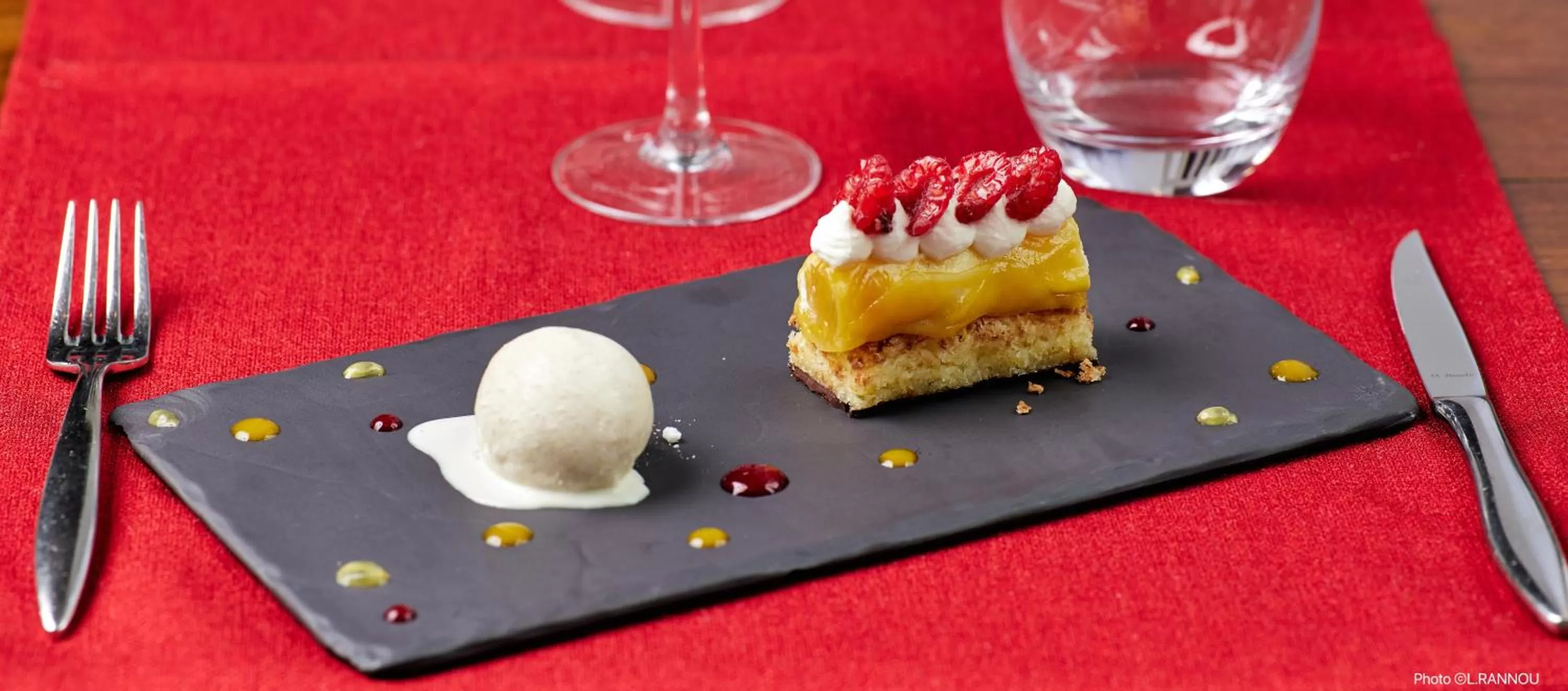 Food in Logis Hotel, restaurant et spa Le Relais De Broceliande