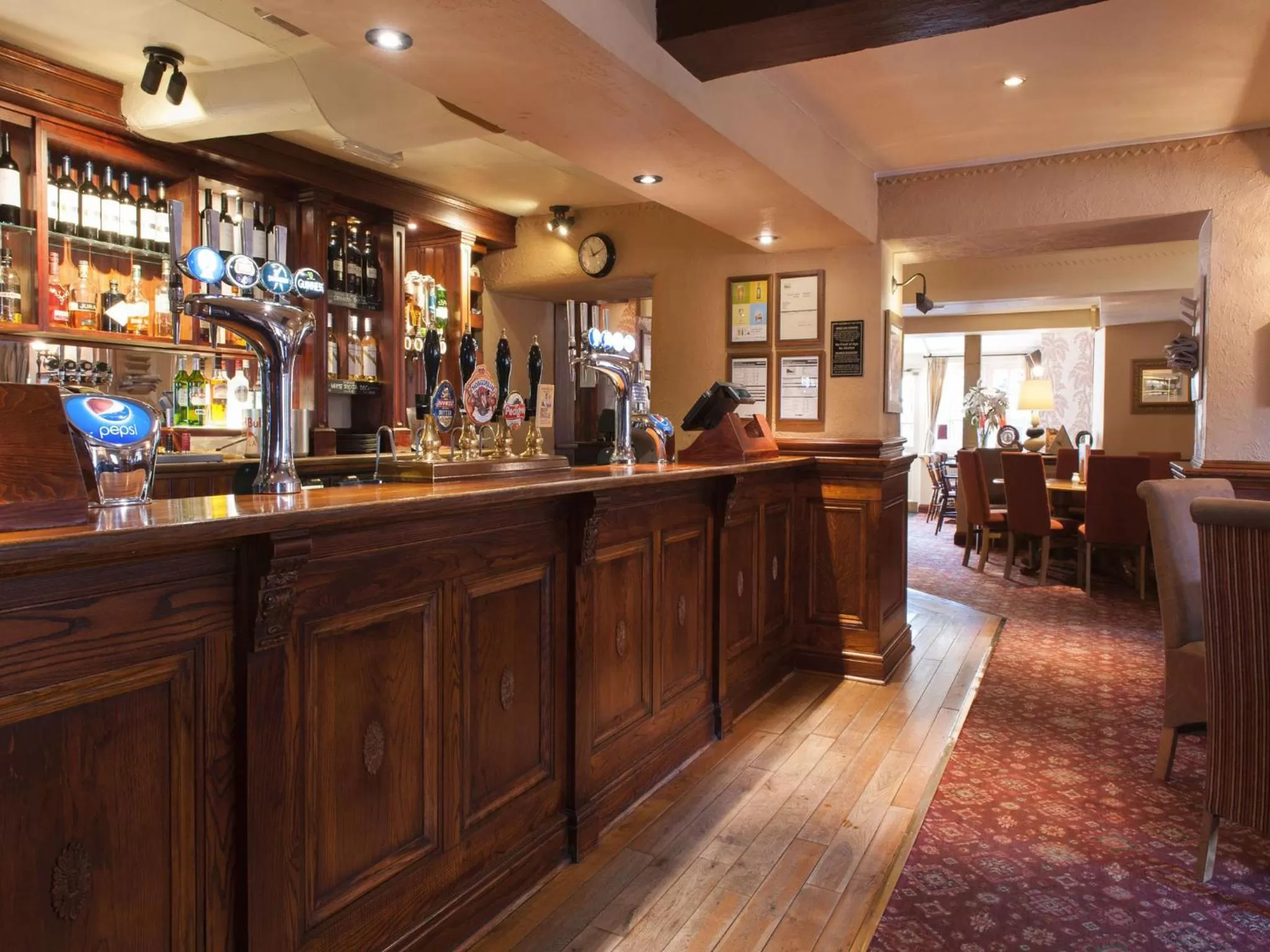 Lounge or bar in Wheatsheaf, Baslow by Marston's Inns