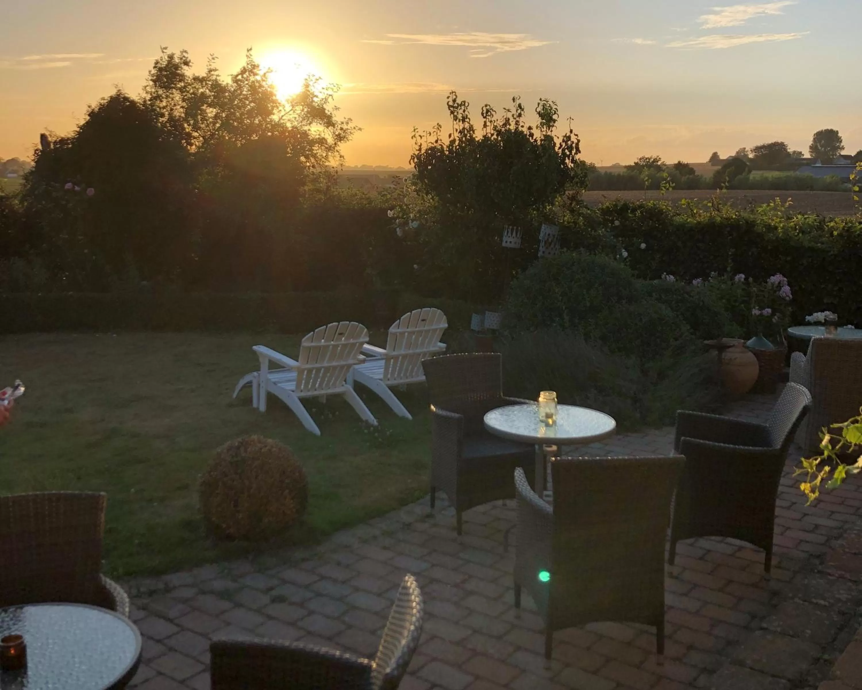 Patio in Glimminge Bed & Breakfast