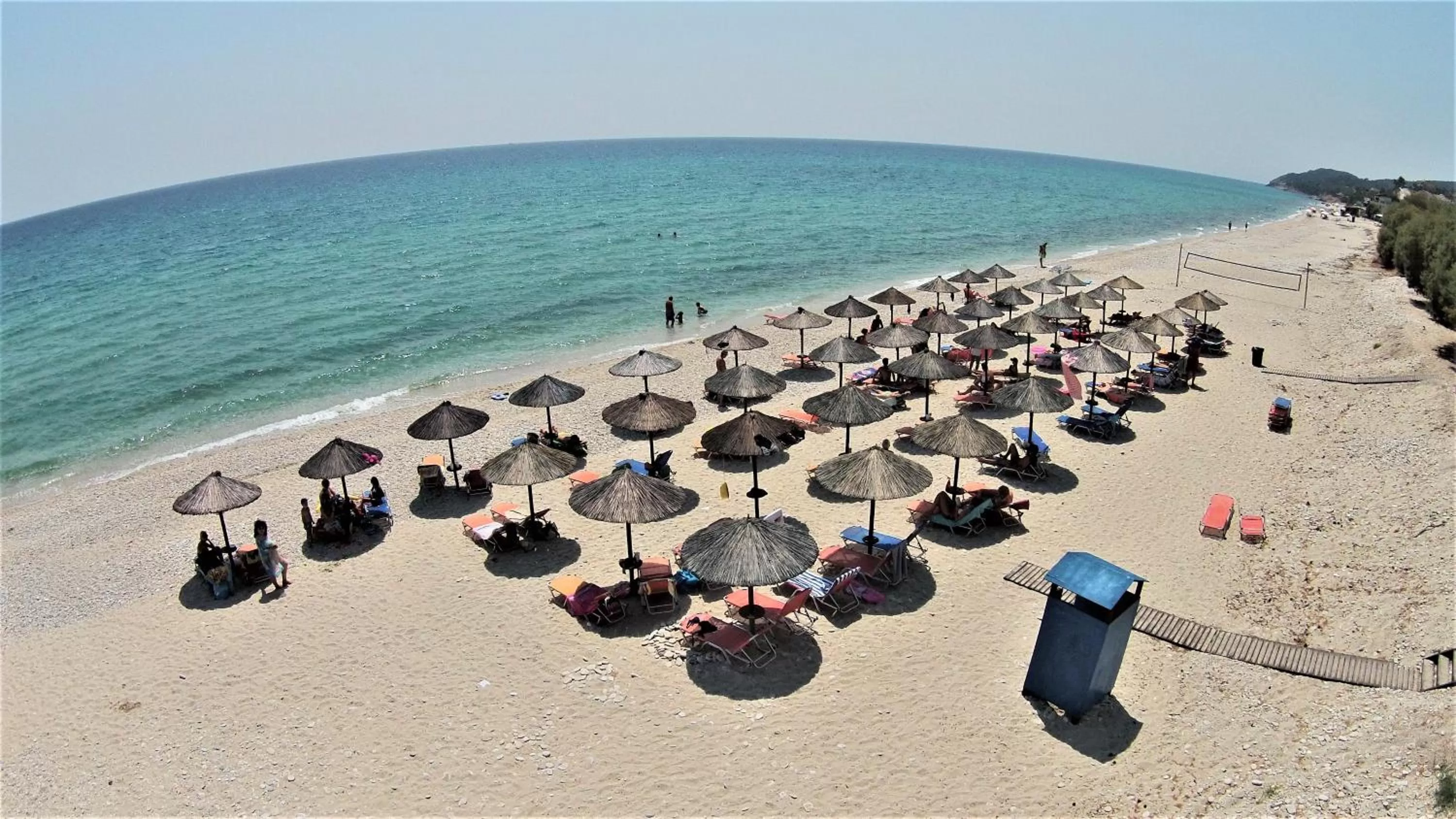 Bird's eye view, Beach in Thassos Hotel Grand Beach