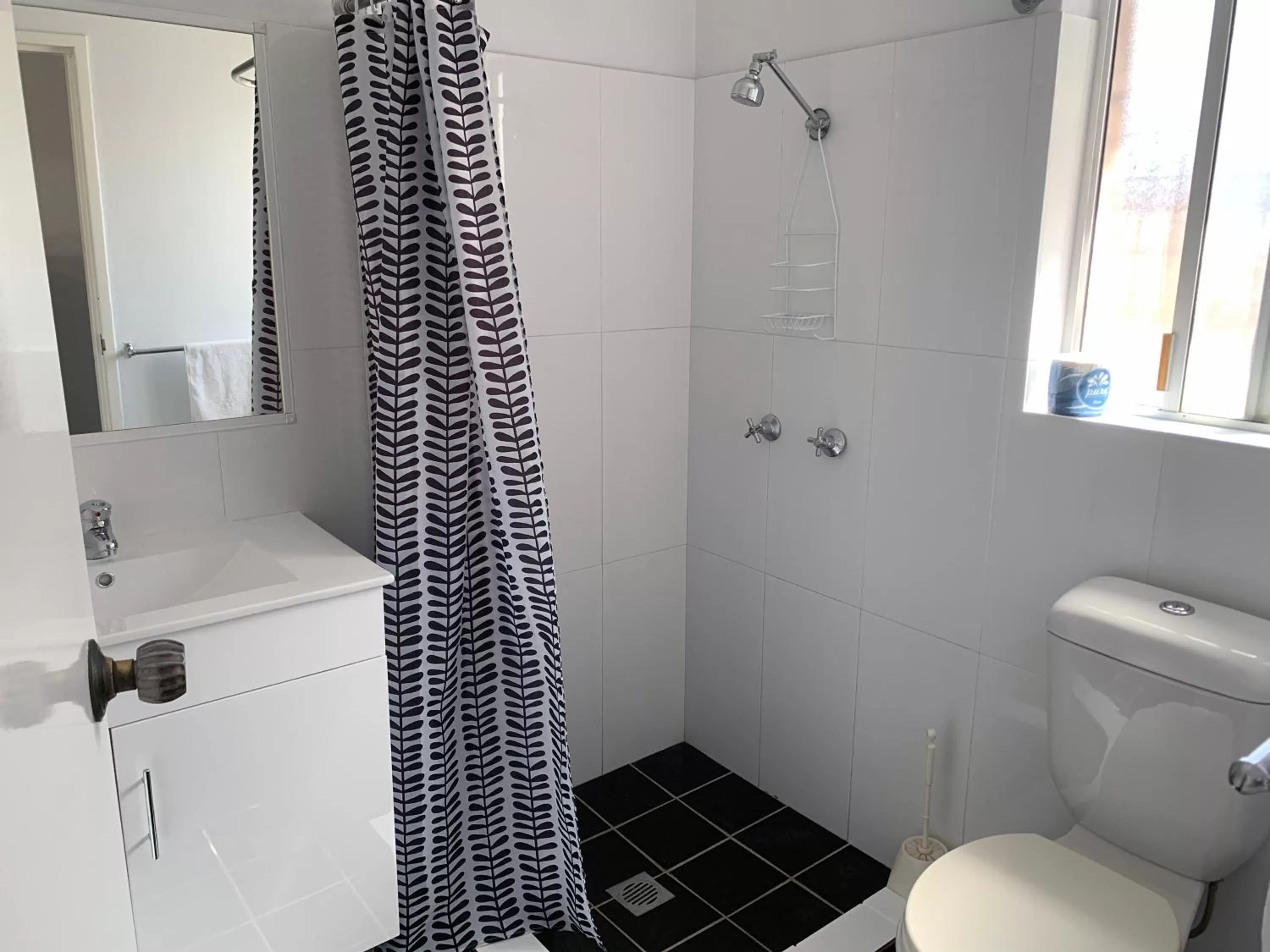 Shower in Baths Motel Moree