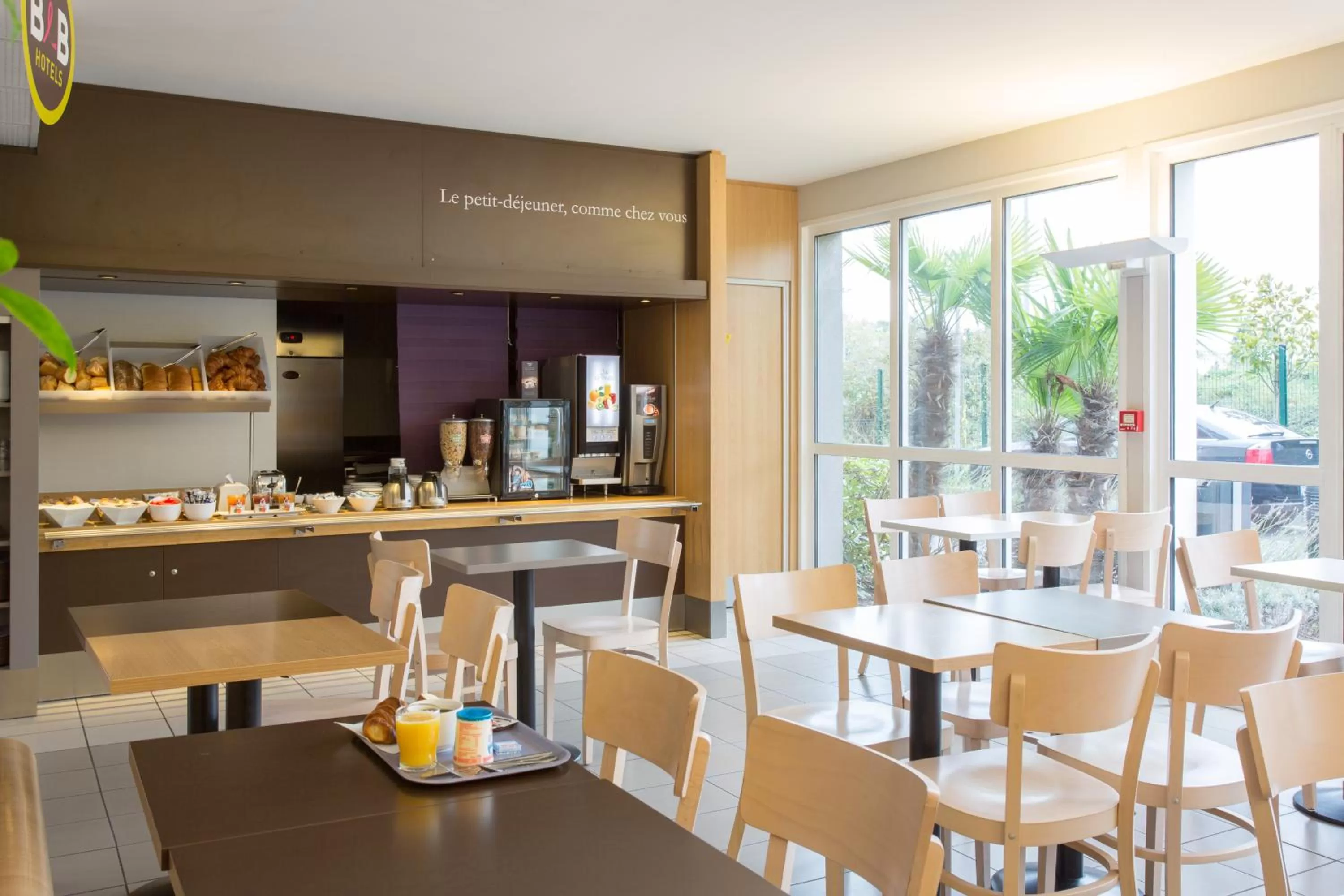 Buffet breakfast in B&B HOTEL Valenciennes Marly