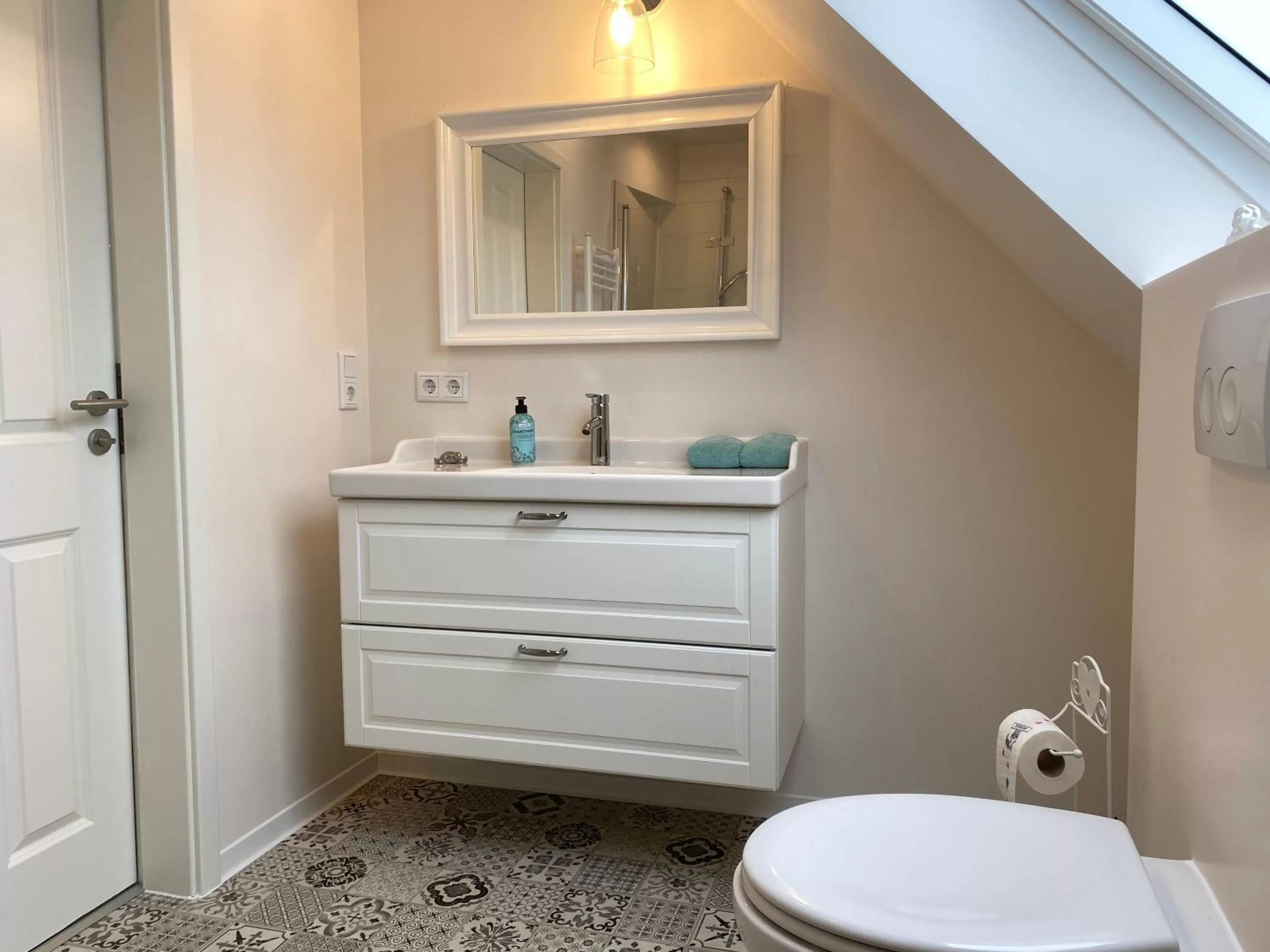 Bathroom in B&B Worpsweder Blick