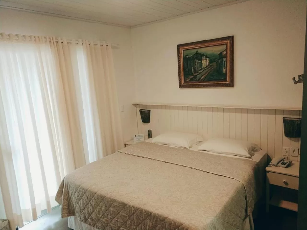 Bed in Pousada Canto da Vigia