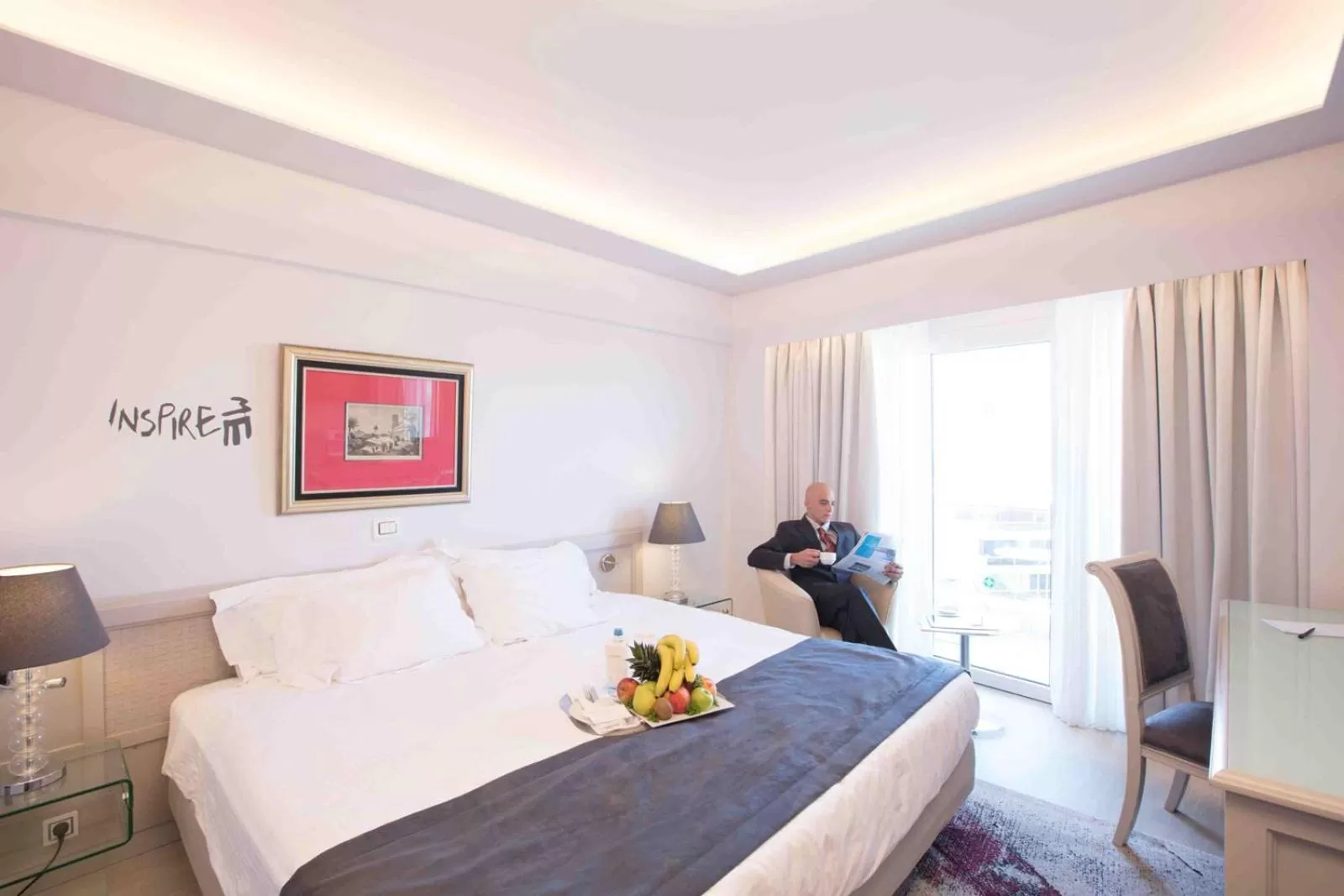 Photo of the whole room, Bed in St George Lycabettus Lifestyle Hotel