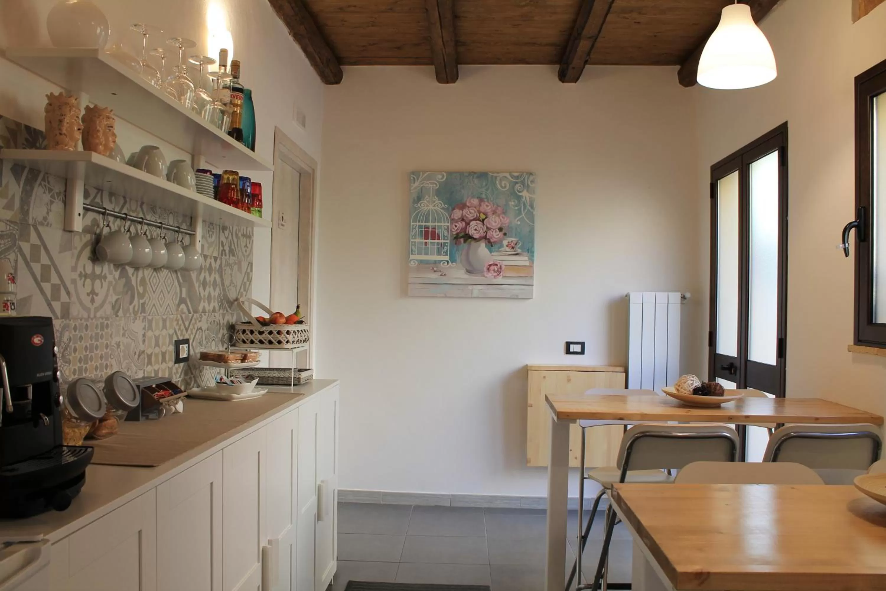 Communal lounge/ TV room in B&B Donna Teresa