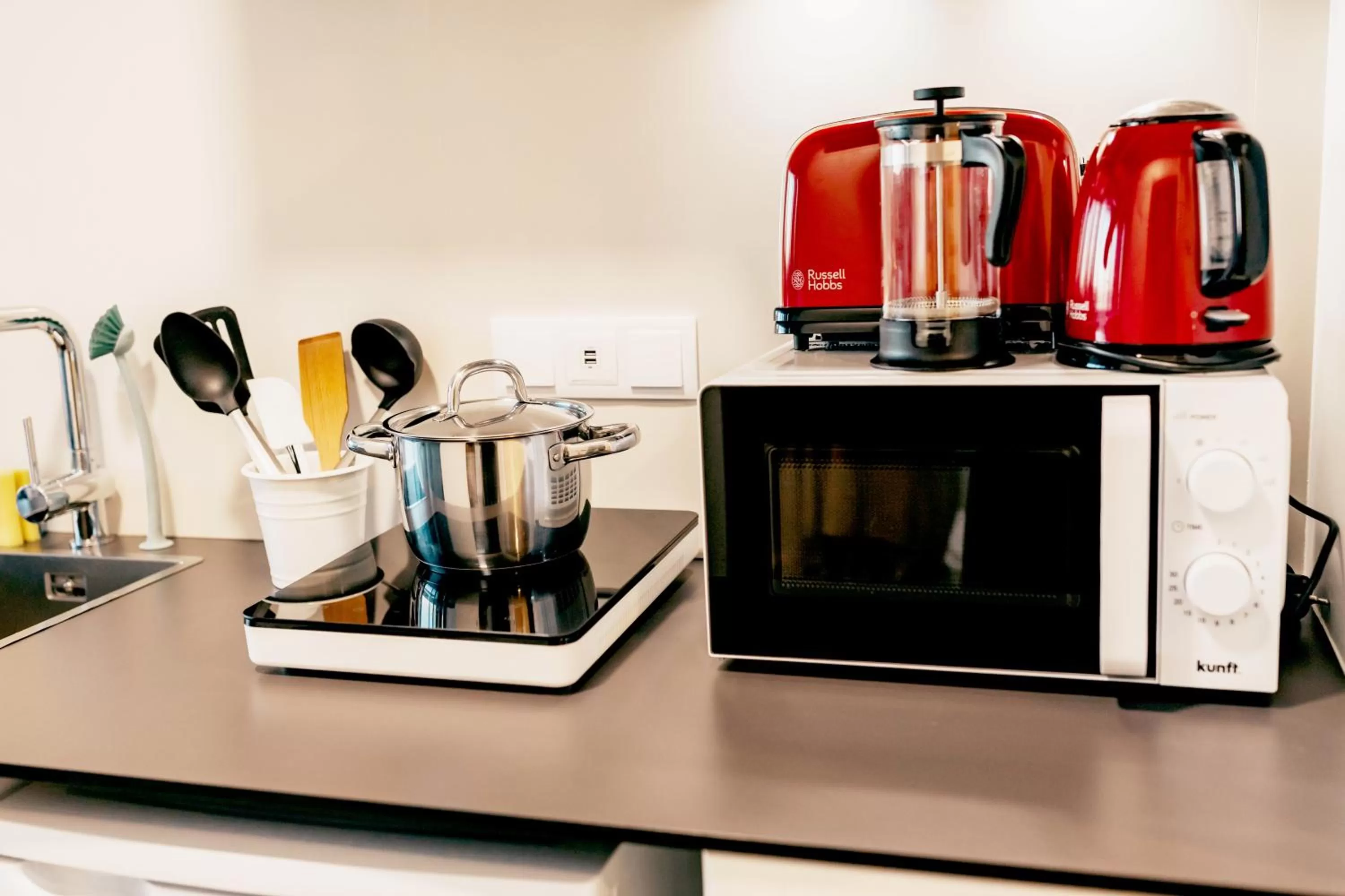 Coffee/tea facilities, Kitchen/Kitchenette in Cabanas da Colina