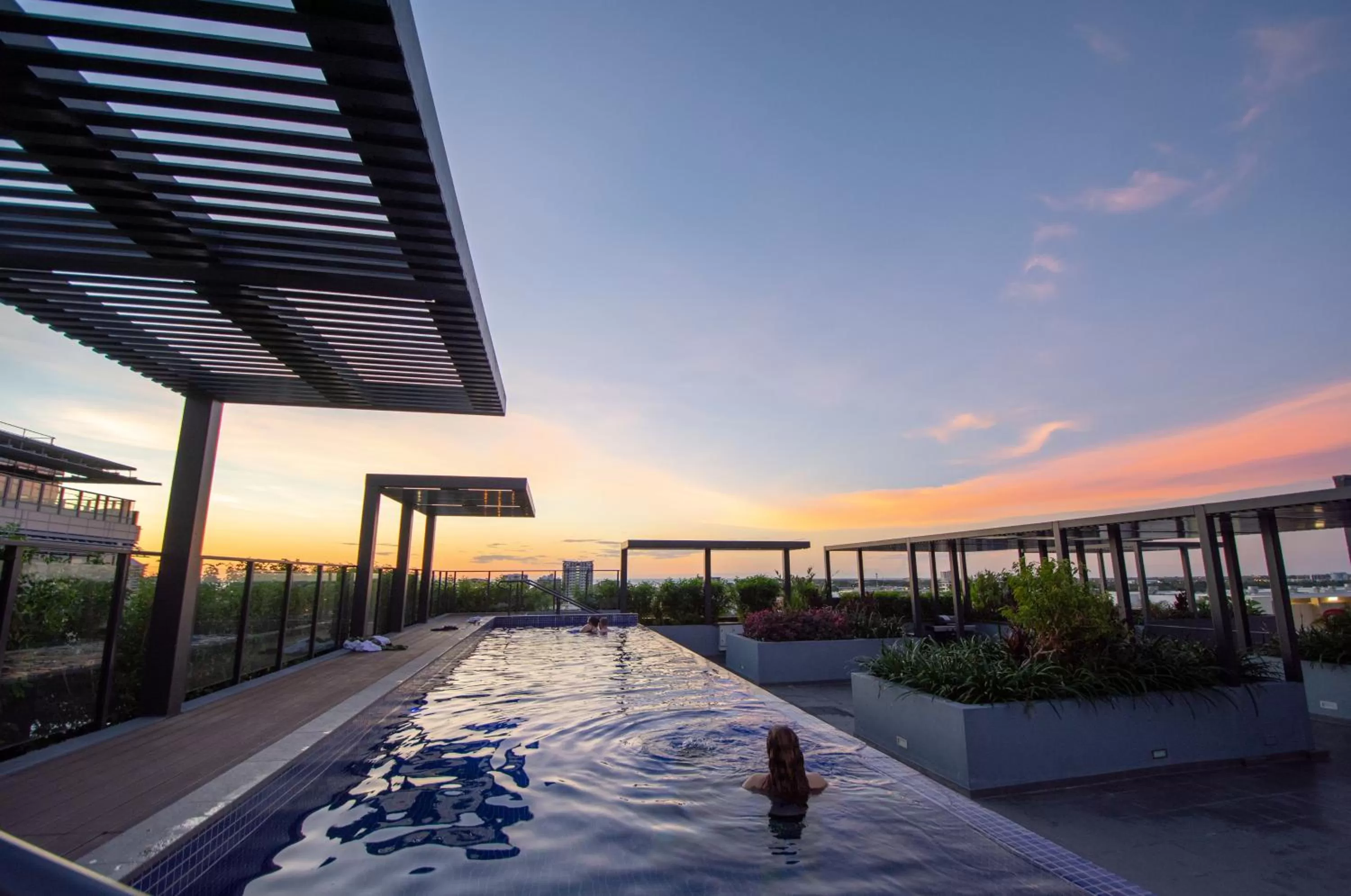 Pool view in Magnum Serviced Apartments