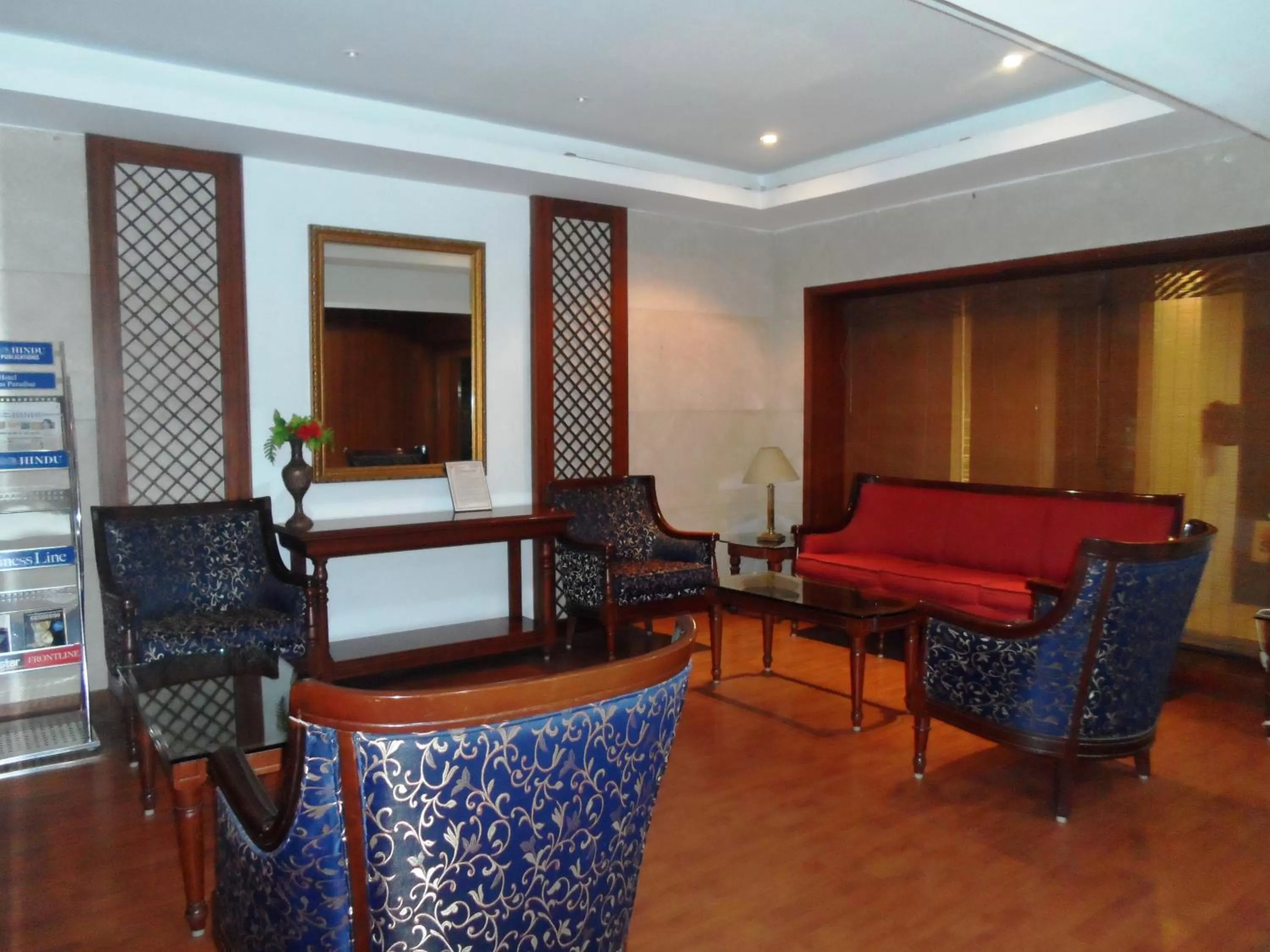 Lobby or reception in Hotel Bhimas Paradise