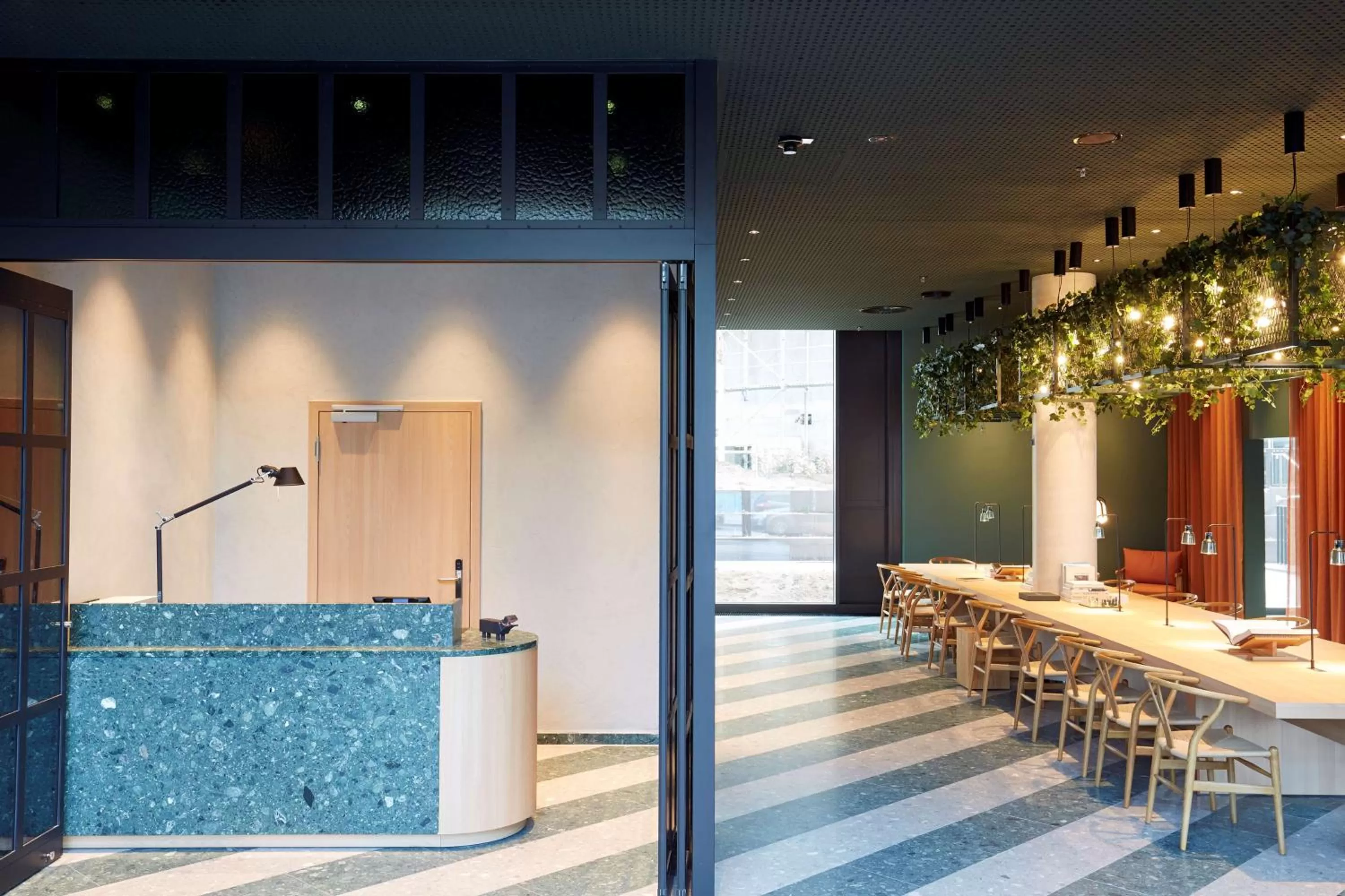 Lobby or reception in Scandic Frankfurt Hafenpark