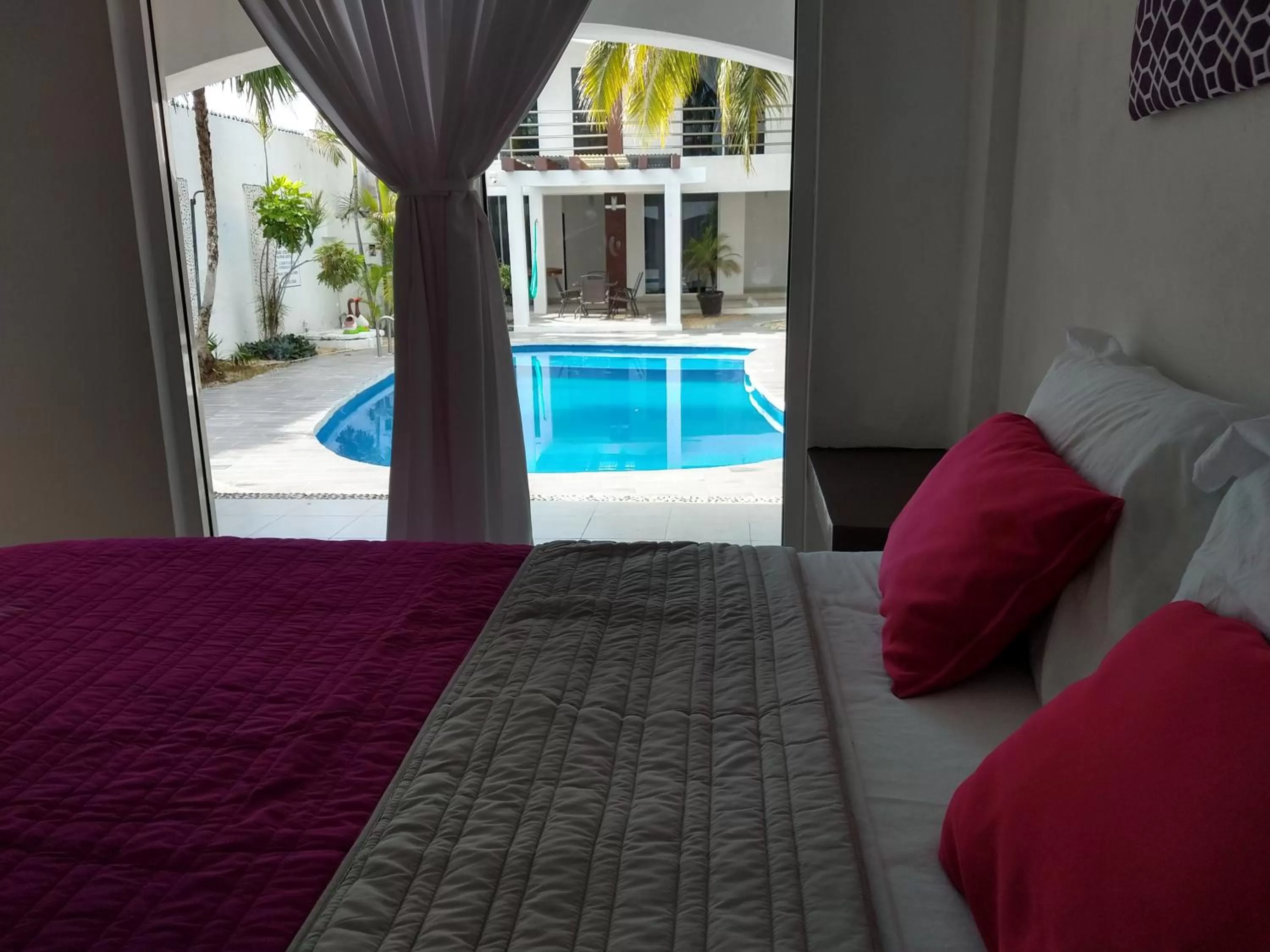 Pool view in Hotel España