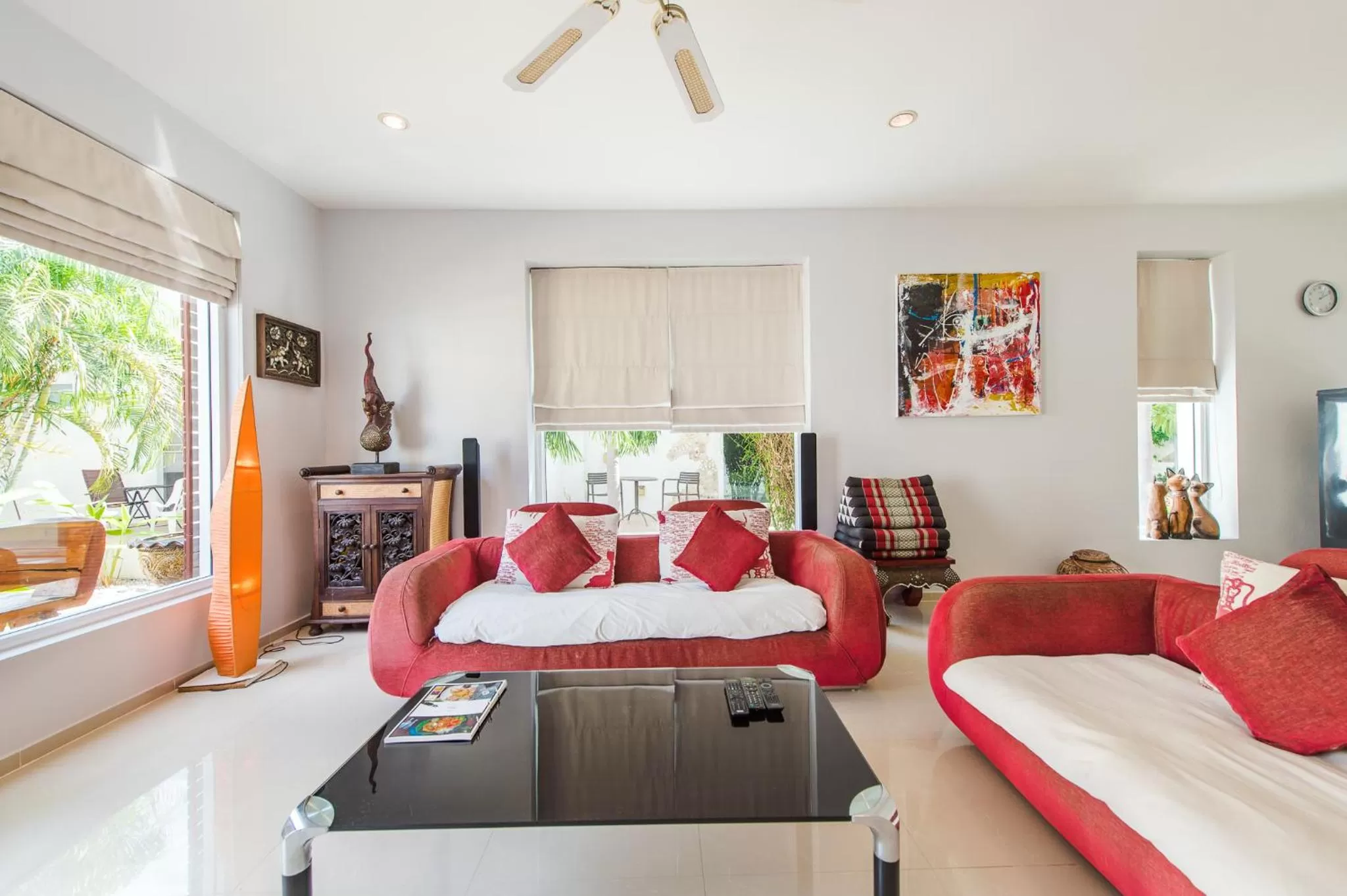 Living room, Bed in The Beach Village Resort