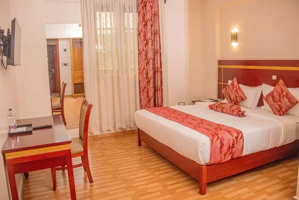 View (from property/room), Bed in Vickmark Hotel