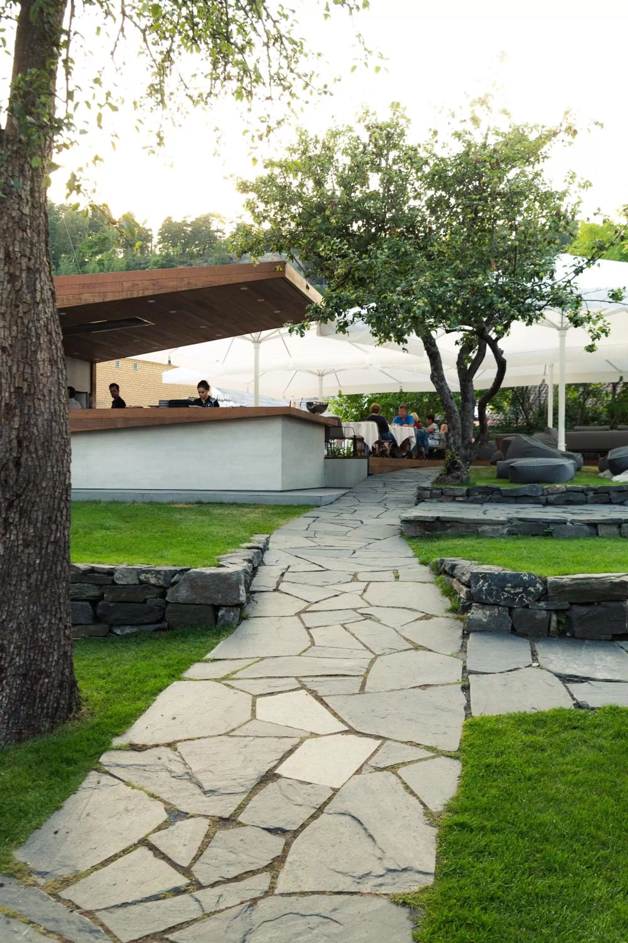 Garden view in Tollboden Hotell - Unike Hoteller