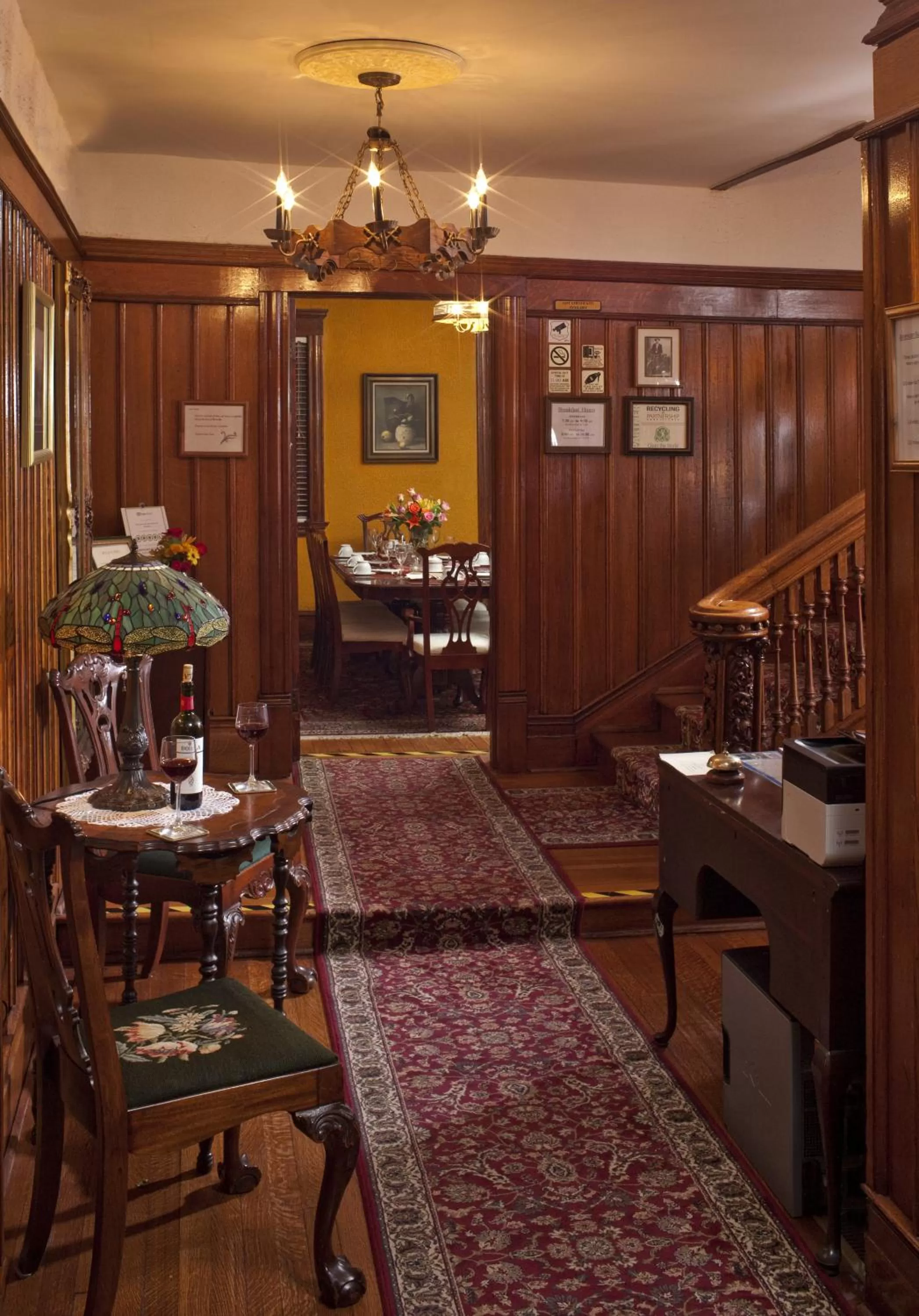 Lobby or reception in American Guest House, a Washington DC Bed and Breakfast