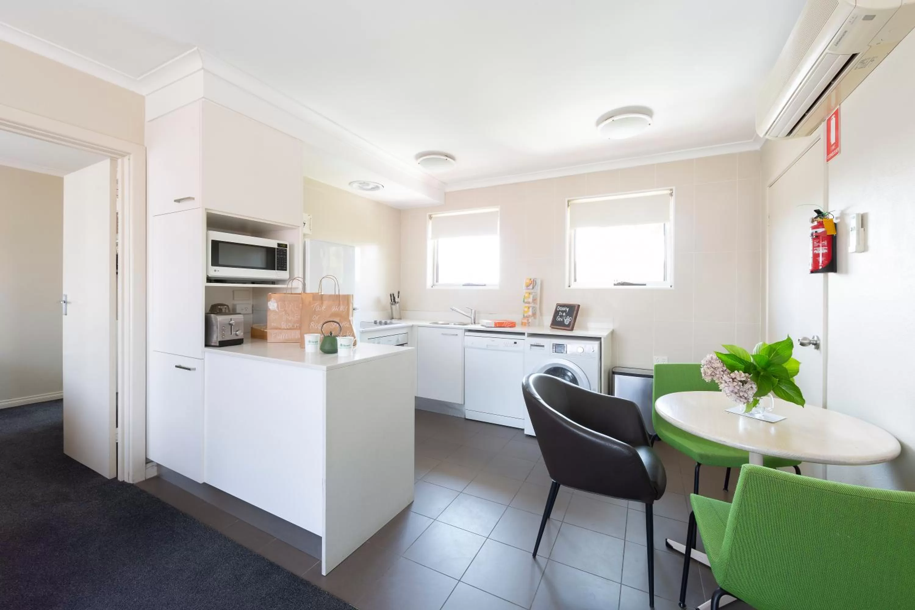 Kitchen or kitchenette in Forrest Hotel & Apartments