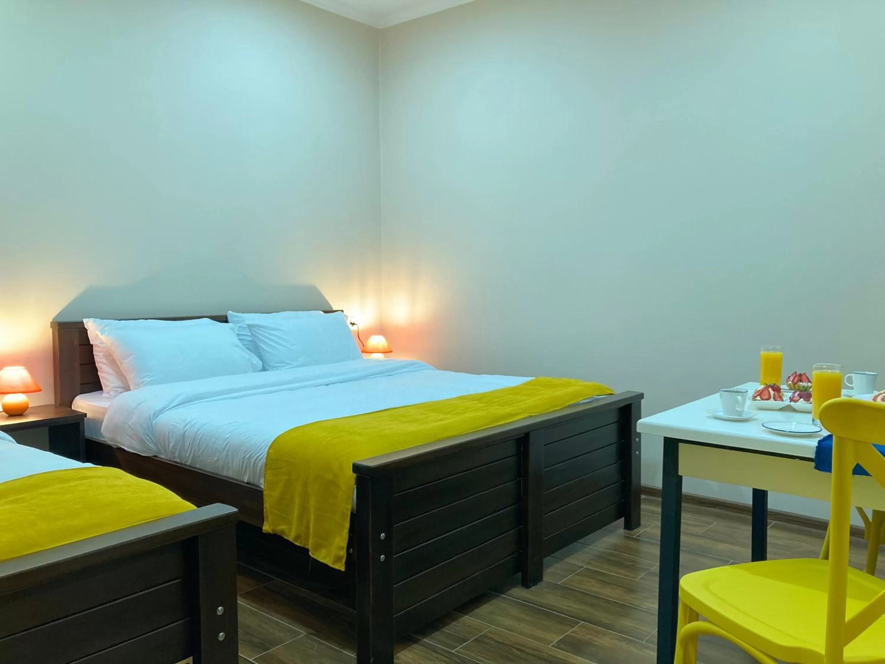 Bed in Borjomi Yellow Hotel