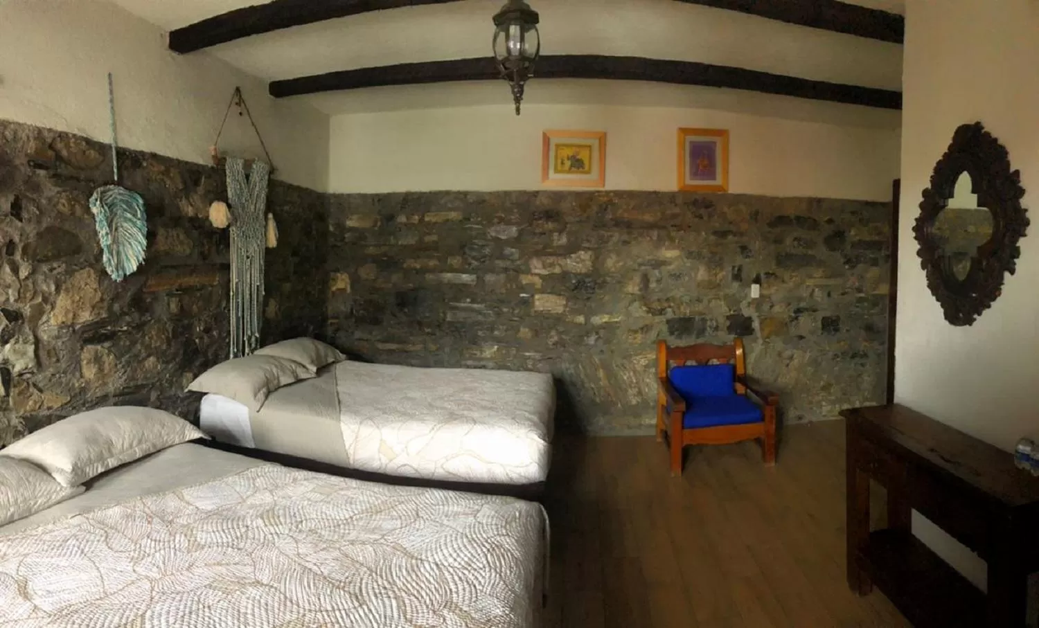 Bathroom, Bed in Grann Posada Xilitla