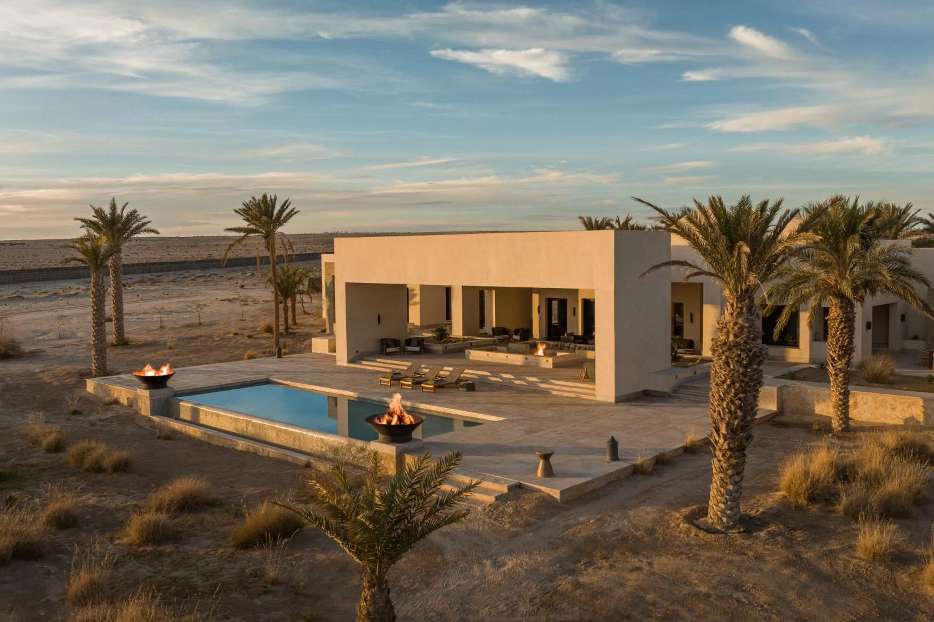 Pool view in Anantara Sahara-Tozeur Resort & Villas