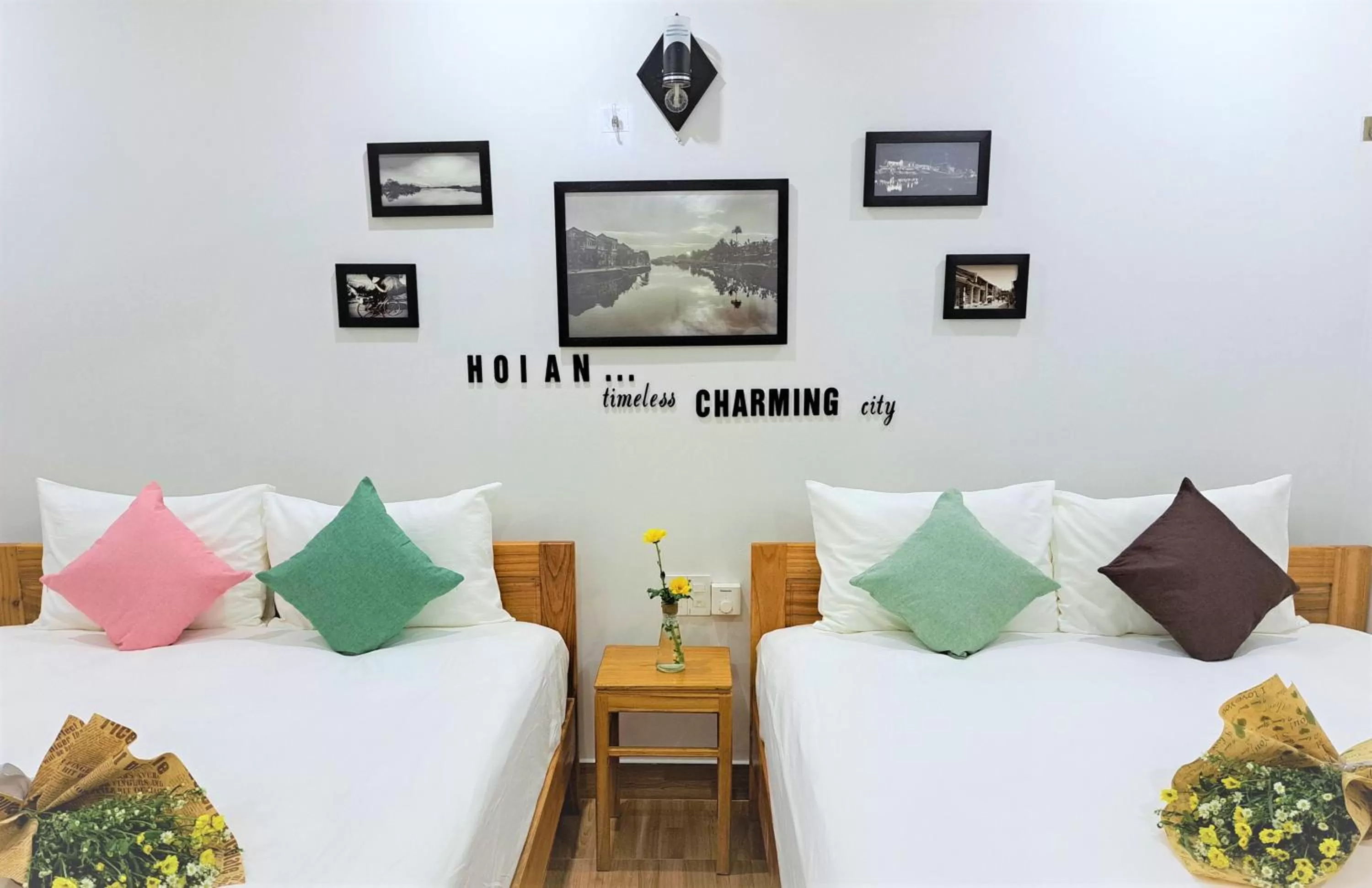 Bed in GREEN TOWN hotel HỘI AN