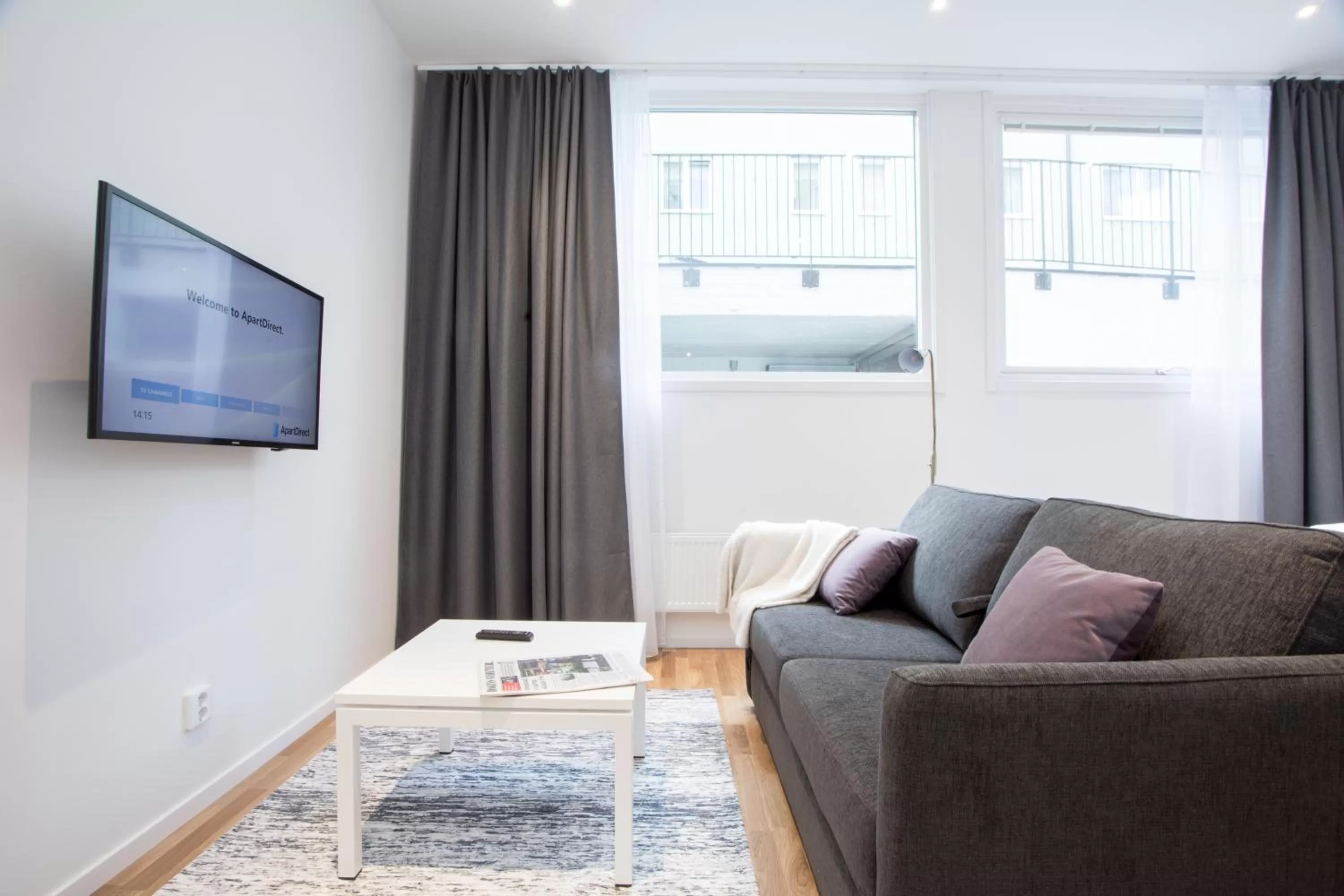 Seating area in ApartDirect Sundbyberg