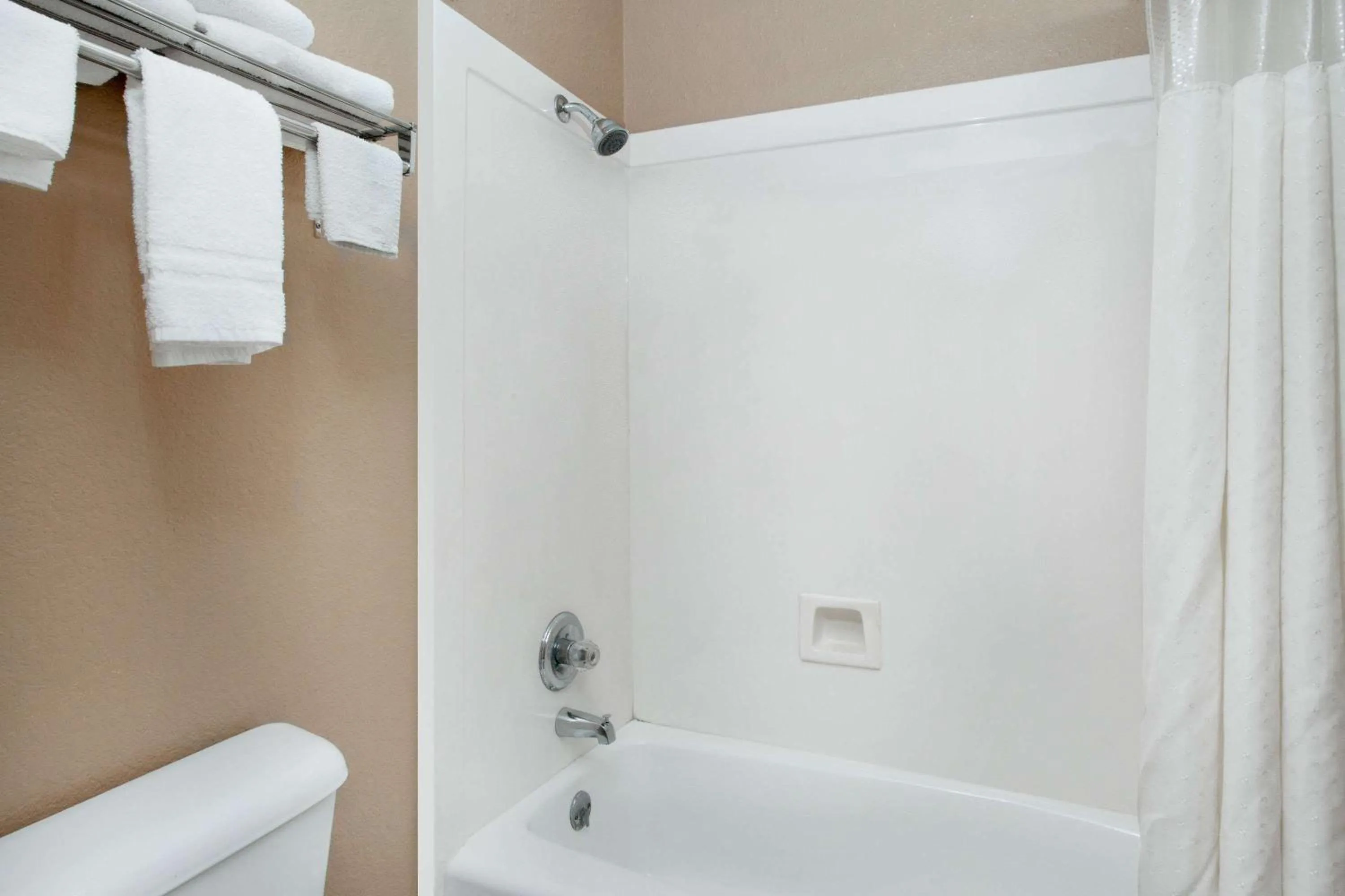 Bathroom in Super 8 by Wyndham Bastrop TX