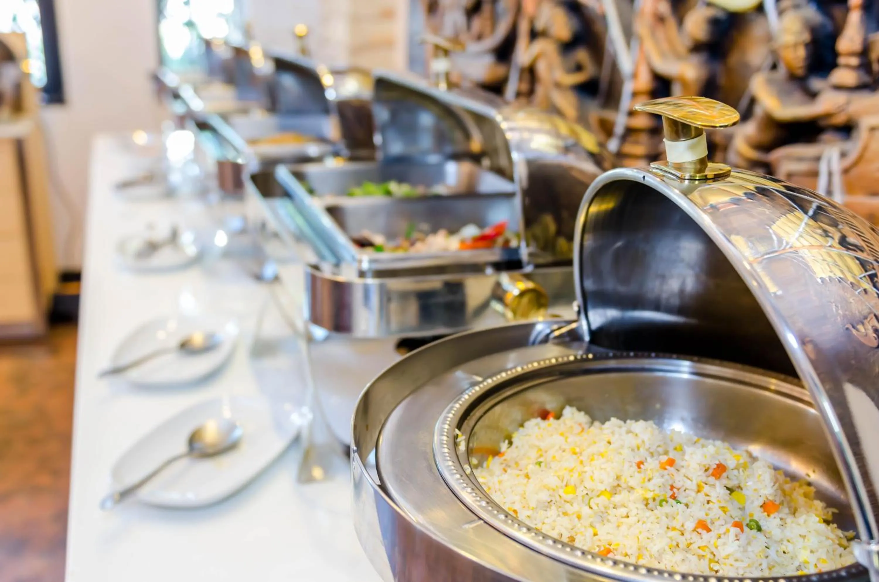 Buffet breakfast in Nipa Resort, Patong Beach