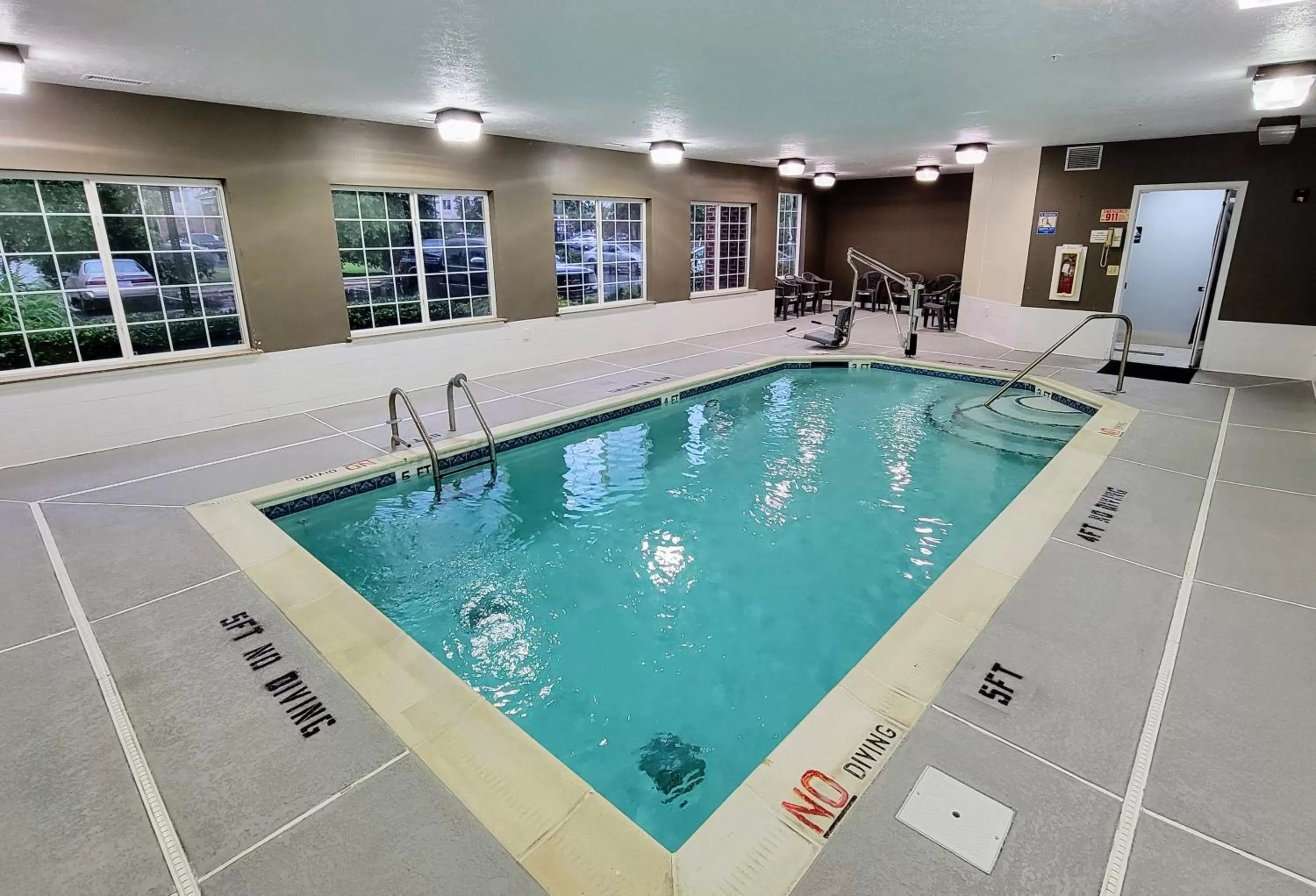 Swimming pool in Super 8 by Wyndham Smithfield-Selma