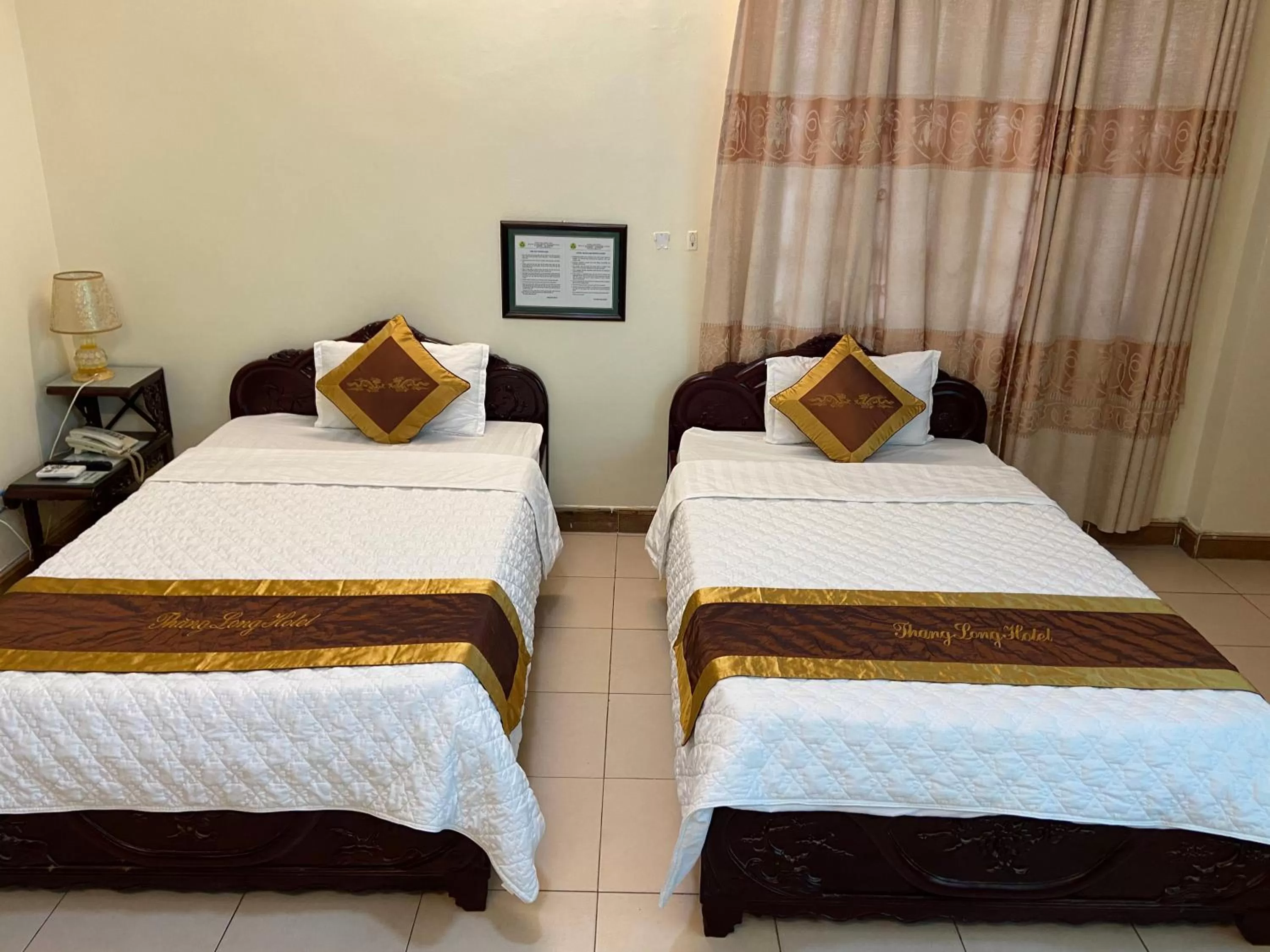 Bed in Thang Long Hotel