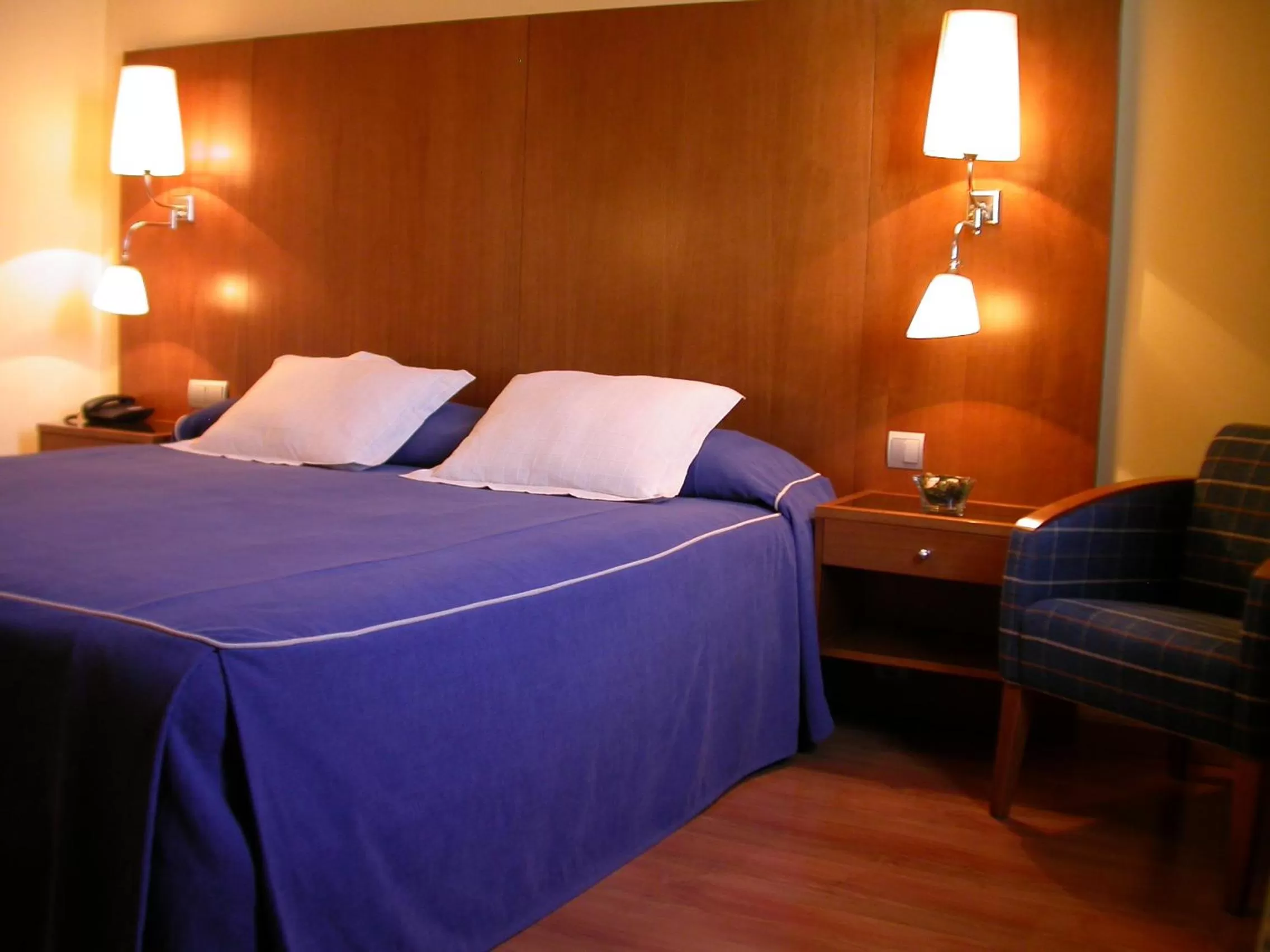 Bed in Hotel Galaico